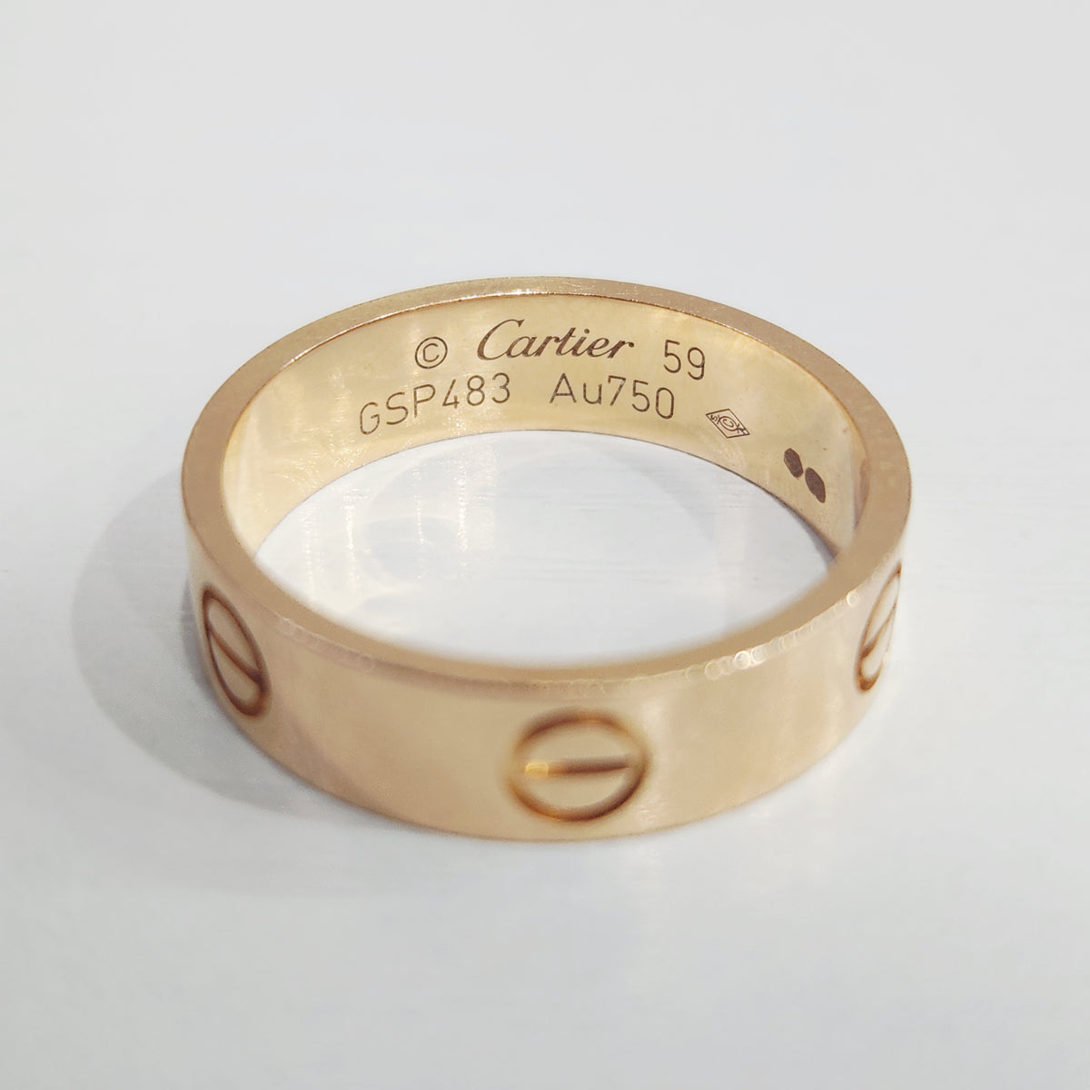 Cartier - LOVE Ring Wide - 18K rose gold - Gold - (59)