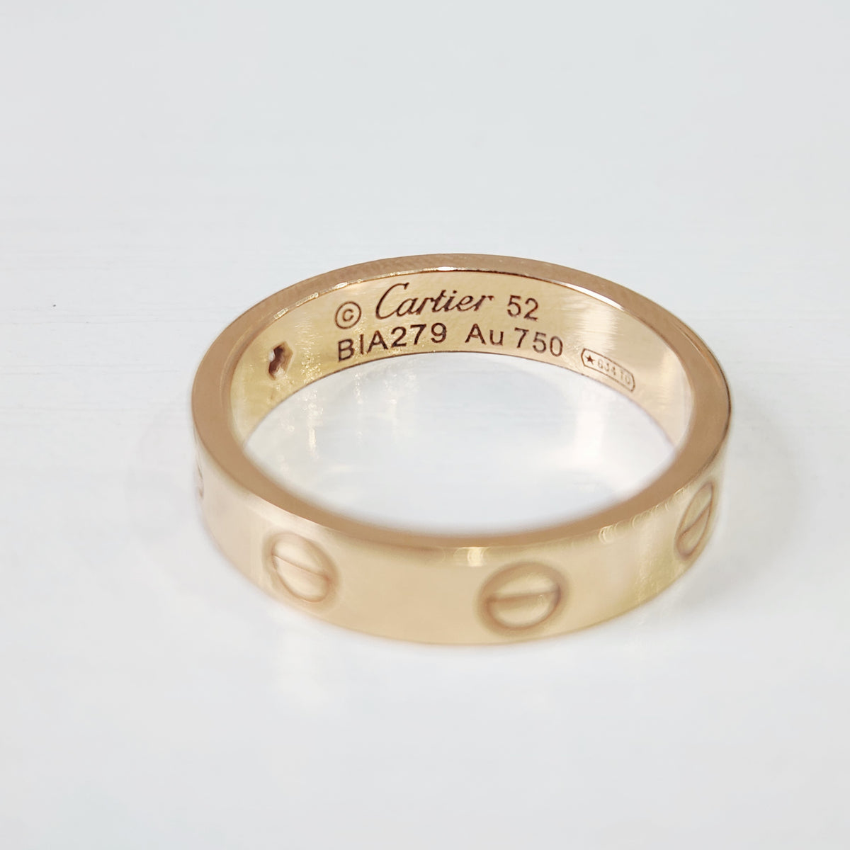 Cartier - LOVE Wedding Band - 18K rose gold with one diamond - Pink - (52)