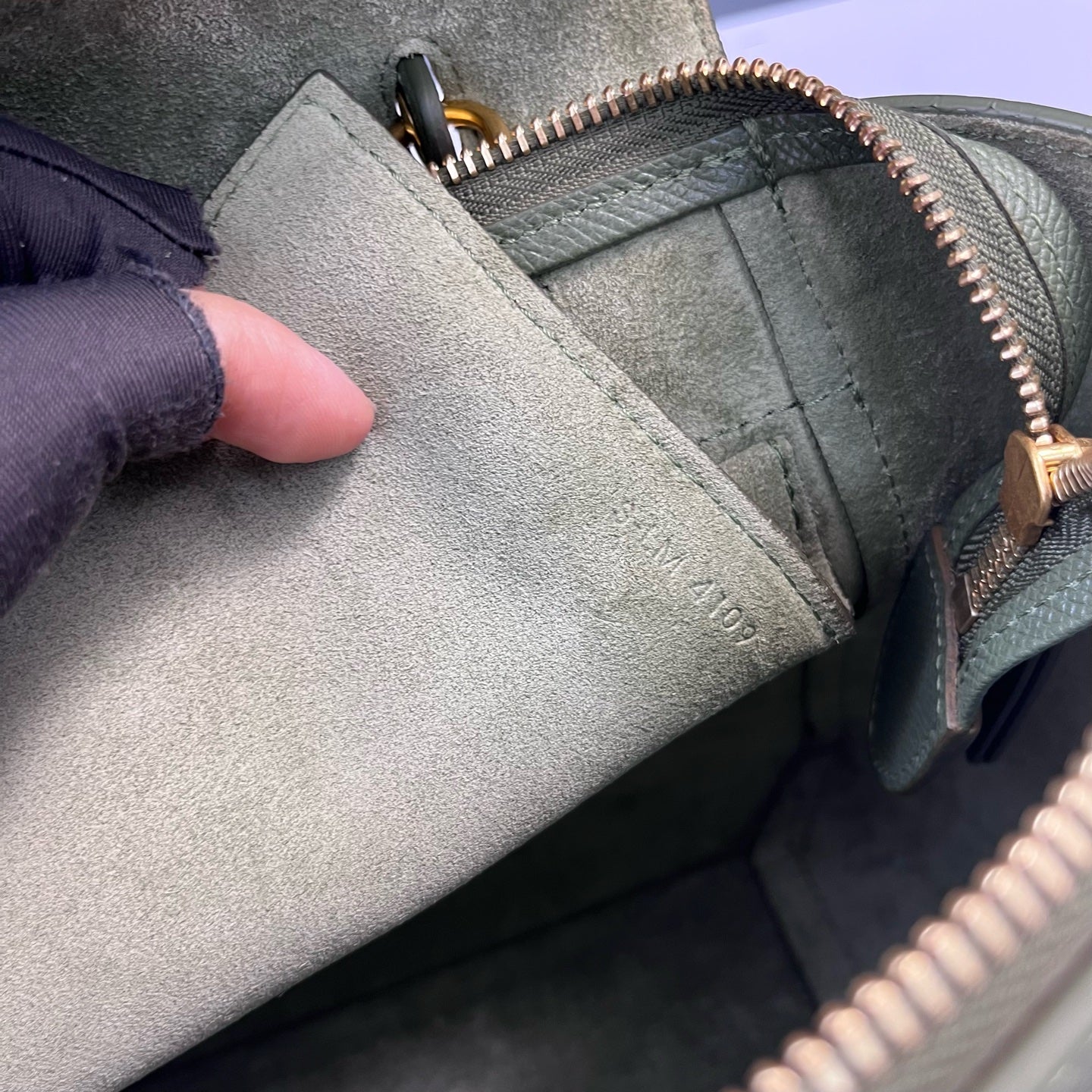 Celine - Belt Bag (Micro) - Grained calfskin leather - Green - (mini)