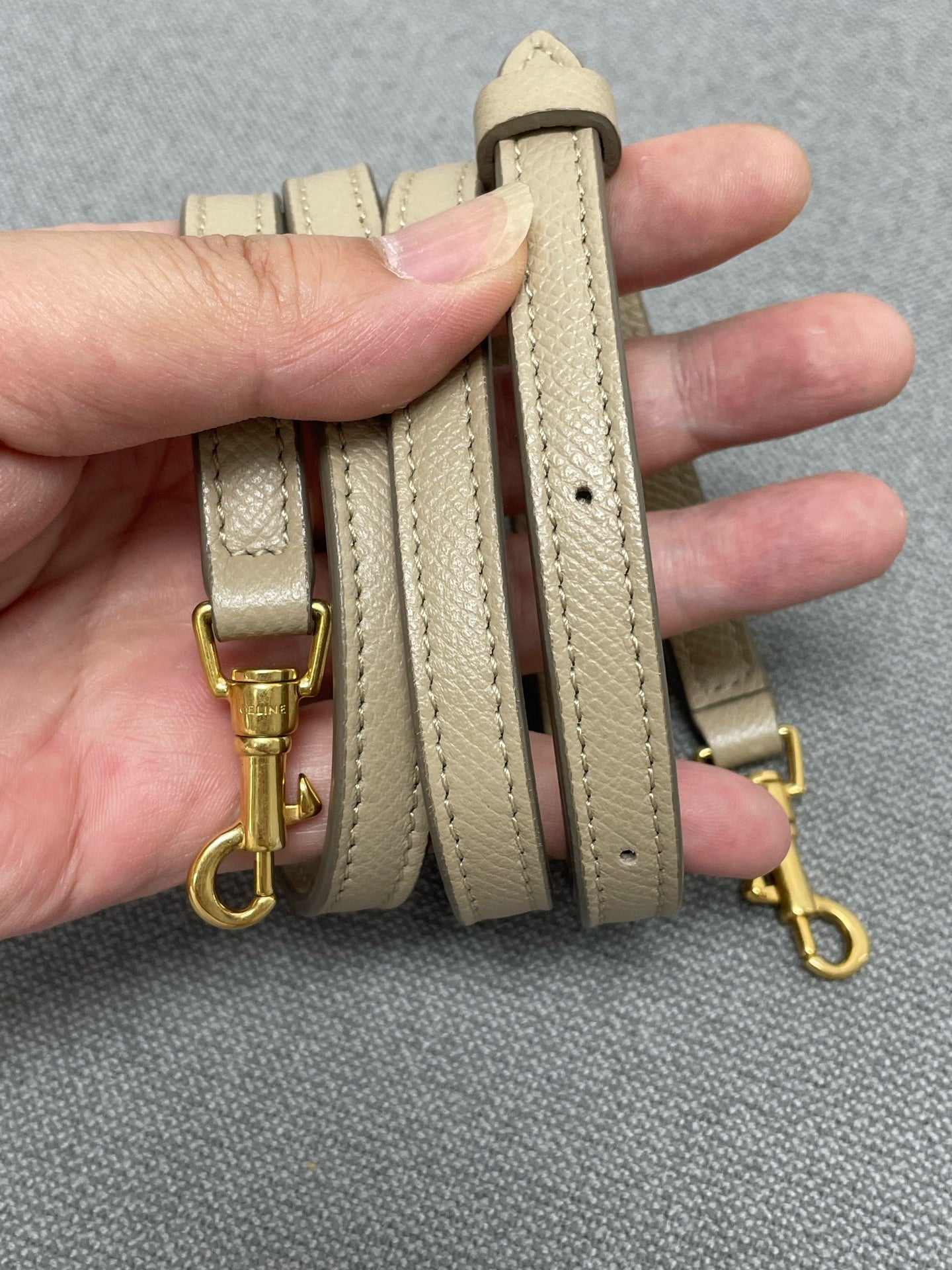Celine - Belt Bag Nano - Leather - Grey - (mini)