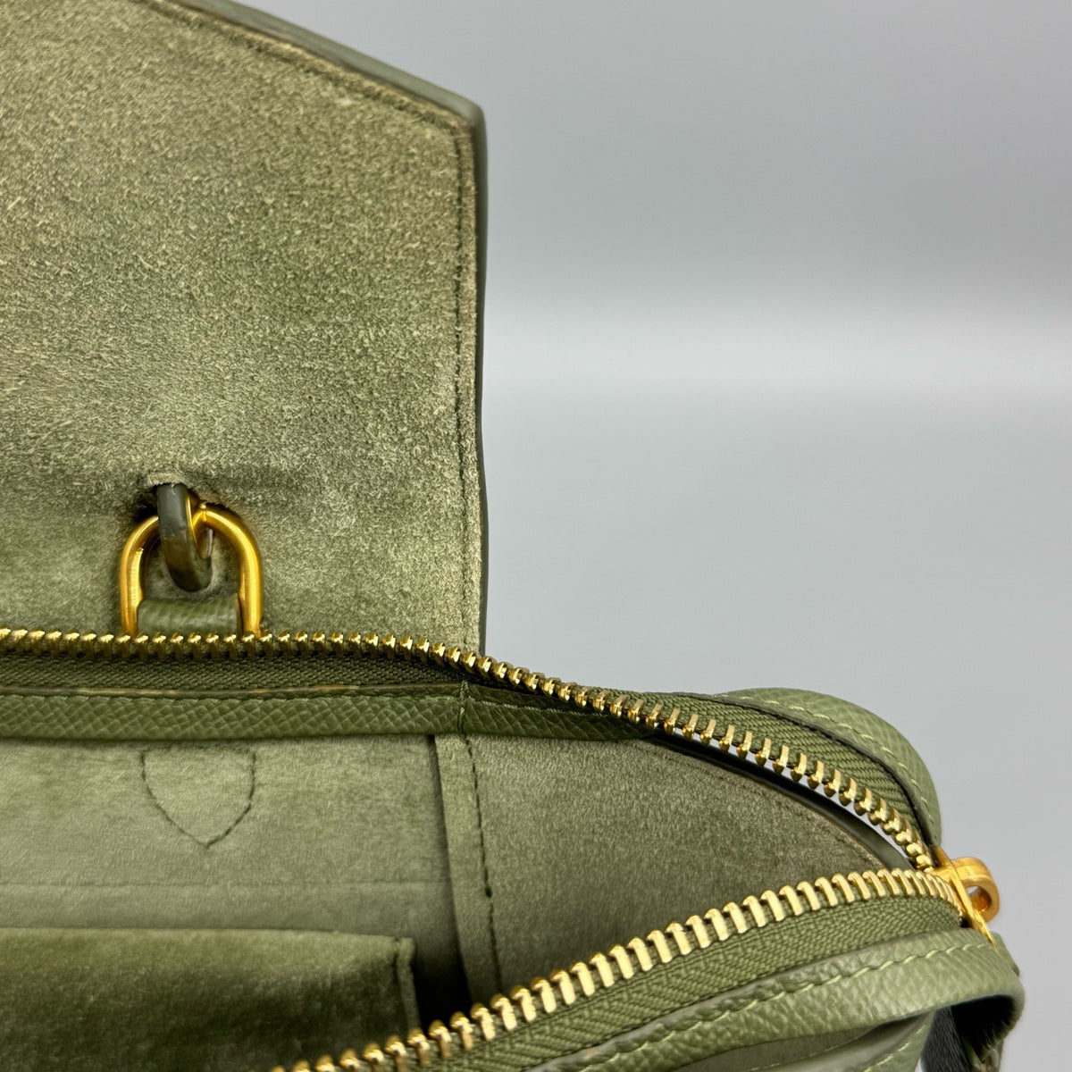 Celine - Belt Bag Small - Leather - Green - (small)
