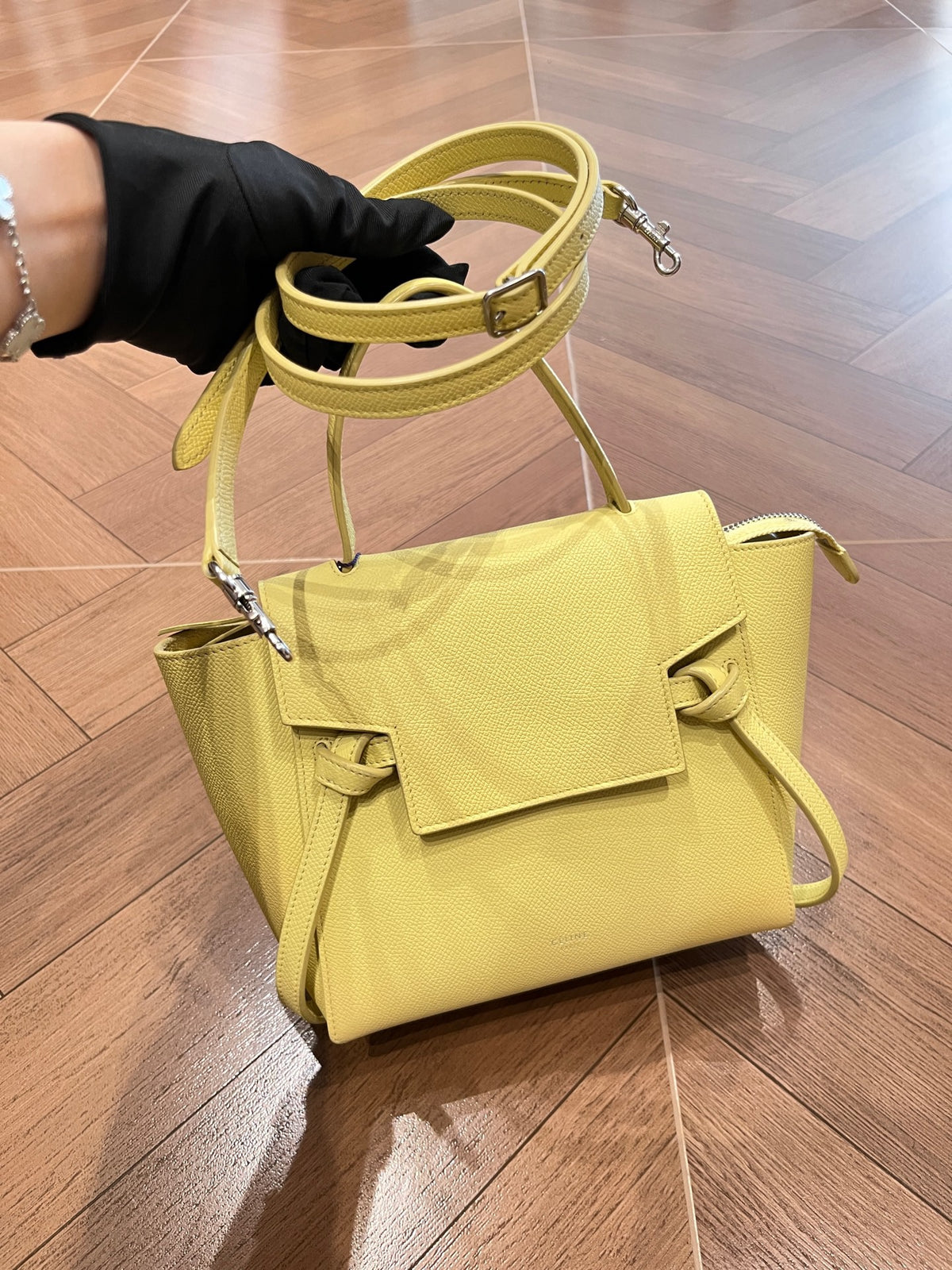 Celine - Belt Bag Small - Leather - Yellow - (small)