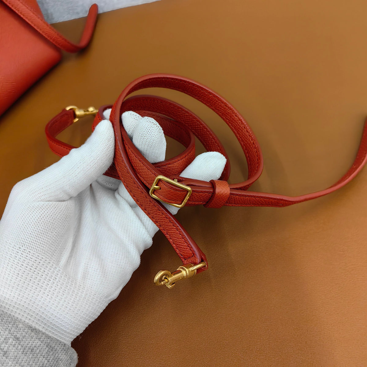 Celine - Belt Nano - Leather - Red - (mini)
