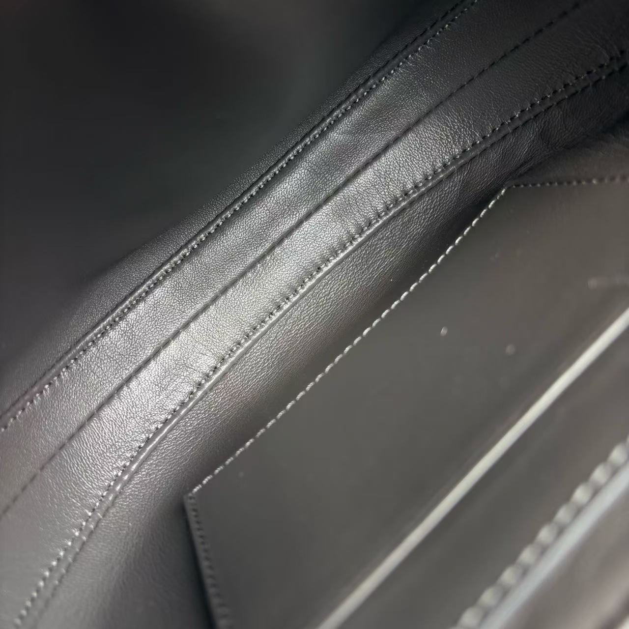Celine - Besace 16 - Calfskin leather - Dark Grey - (small)