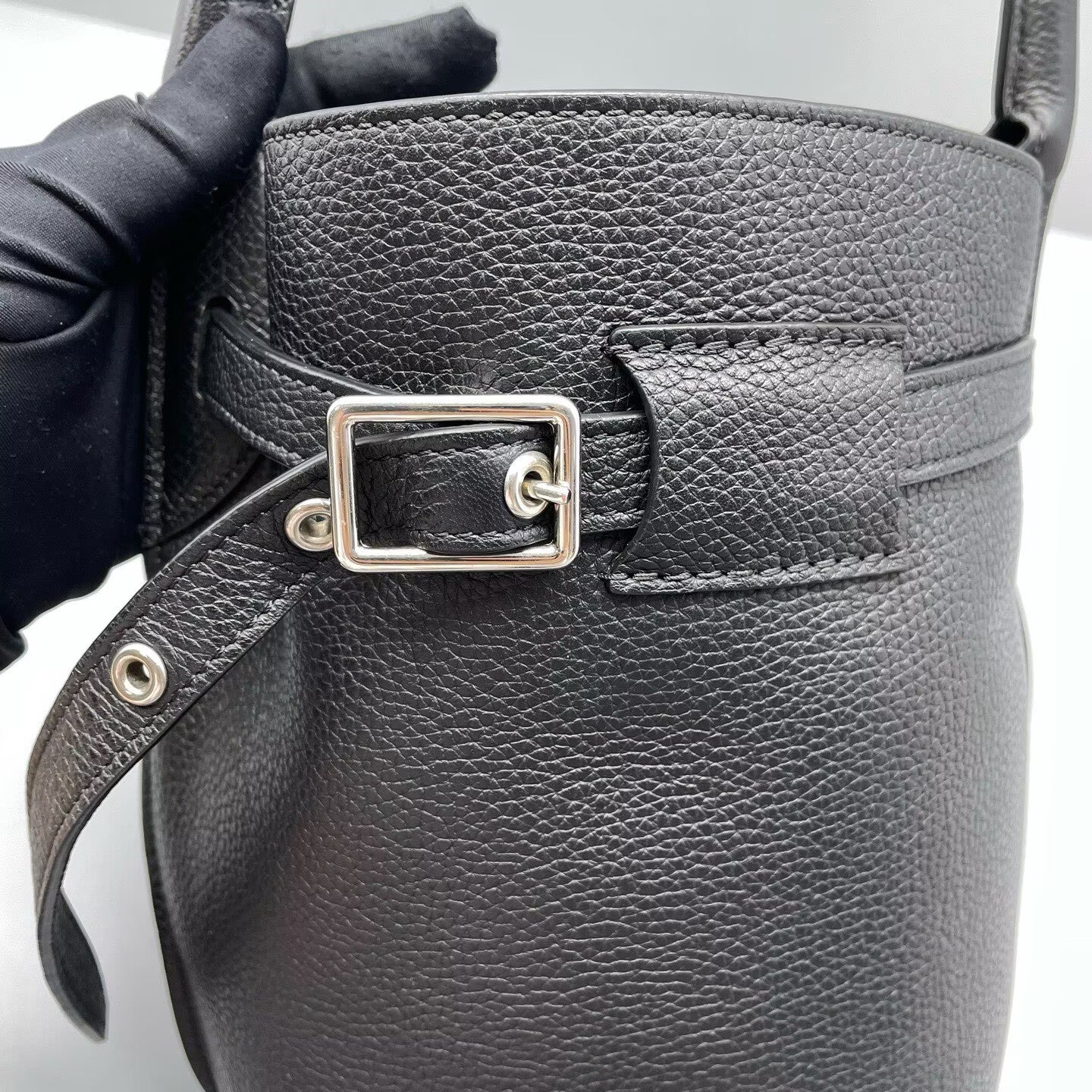 Celine - Big Bag Bucket - Grained calfskin leather - Black - (small)