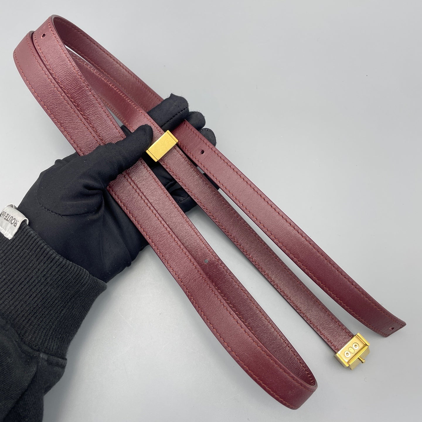 Celine - Box Bag - Leather - Burgundy - (medium)