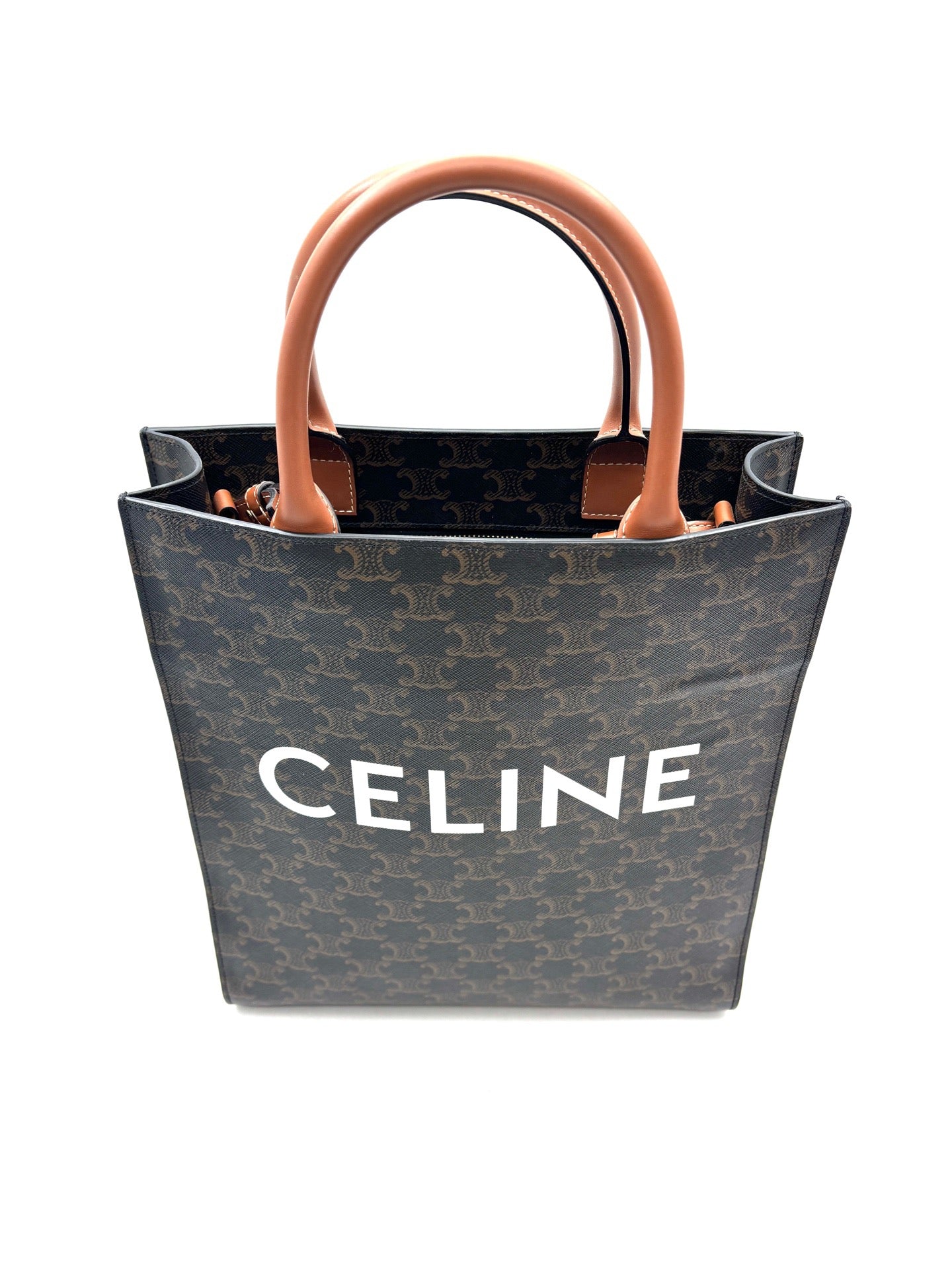 CELINE - Cabas Vertical - Leather - Brown - (large)