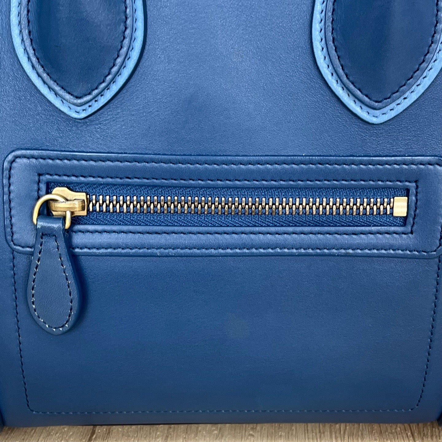 Celine - Luggage - Leather - Blue - (medium)
