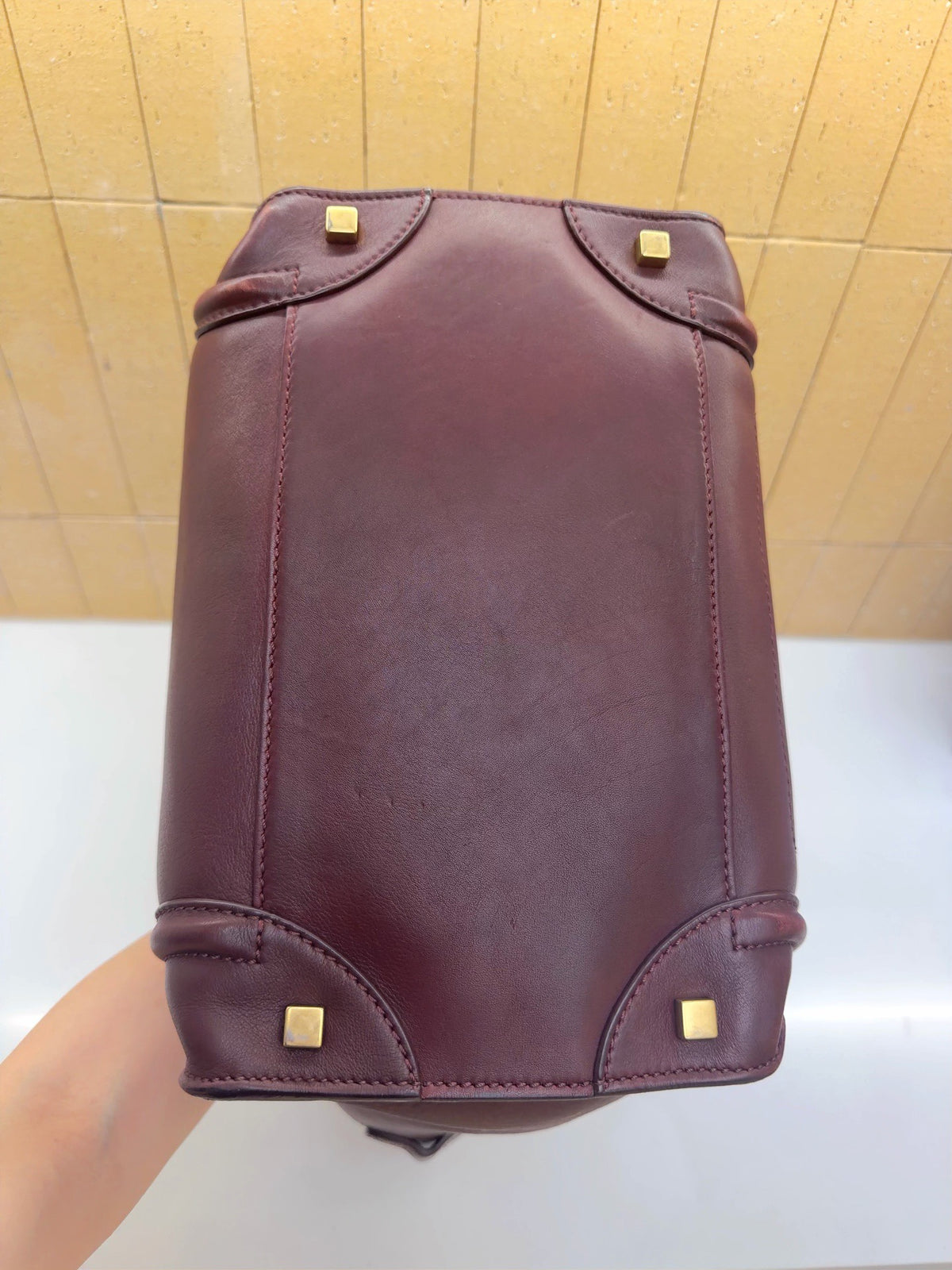 Celine - Luggage - Leather - Burgundy - (medium)