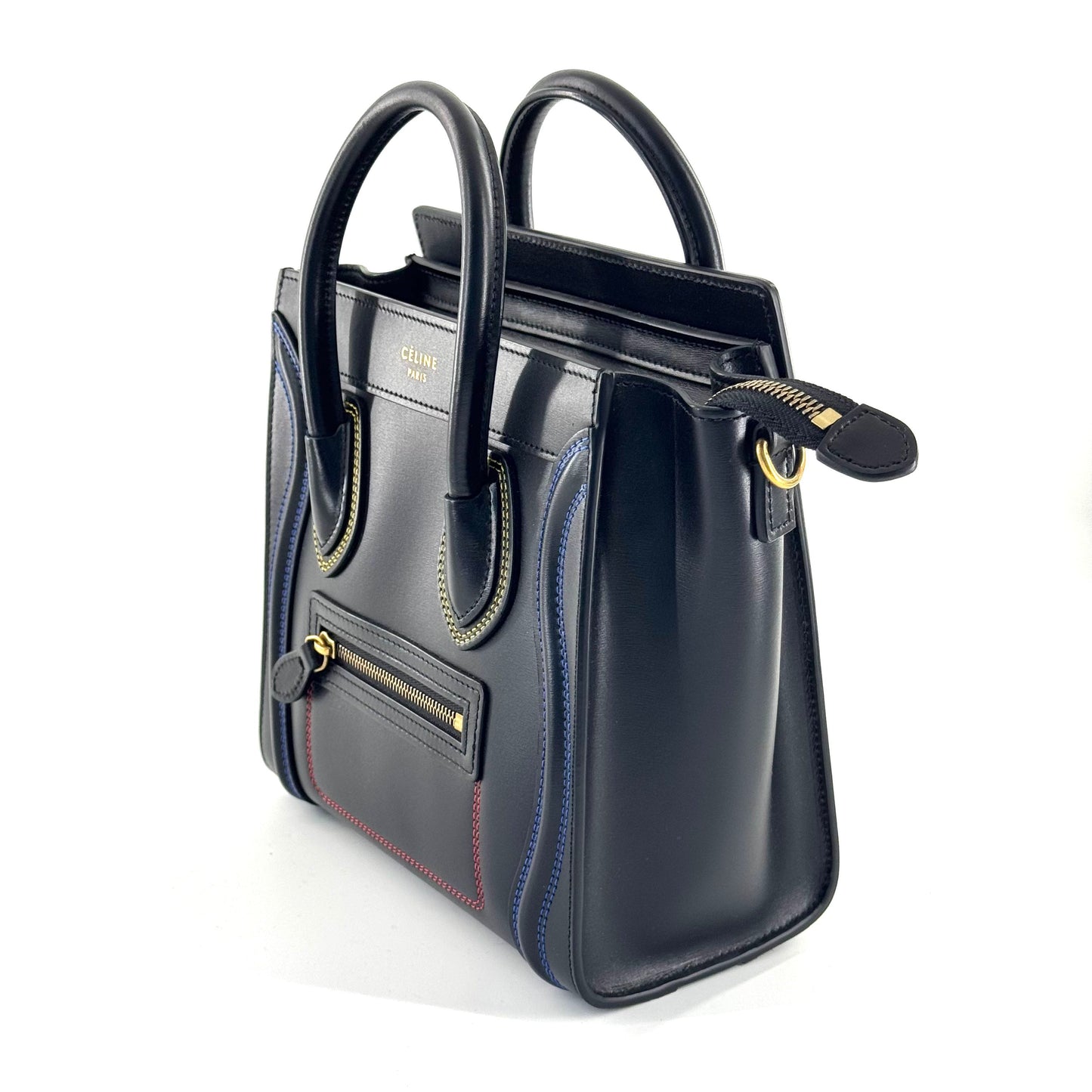 Celine - Luggage Nano - Calfskin leather - Black - (mini)