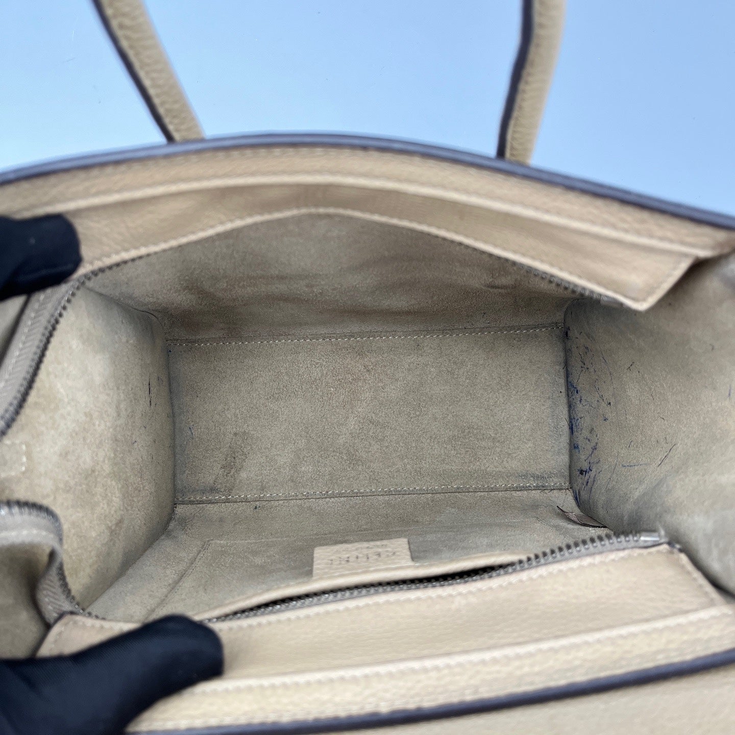 Celine - Luggage Nano - Leather - Beige - (mini)