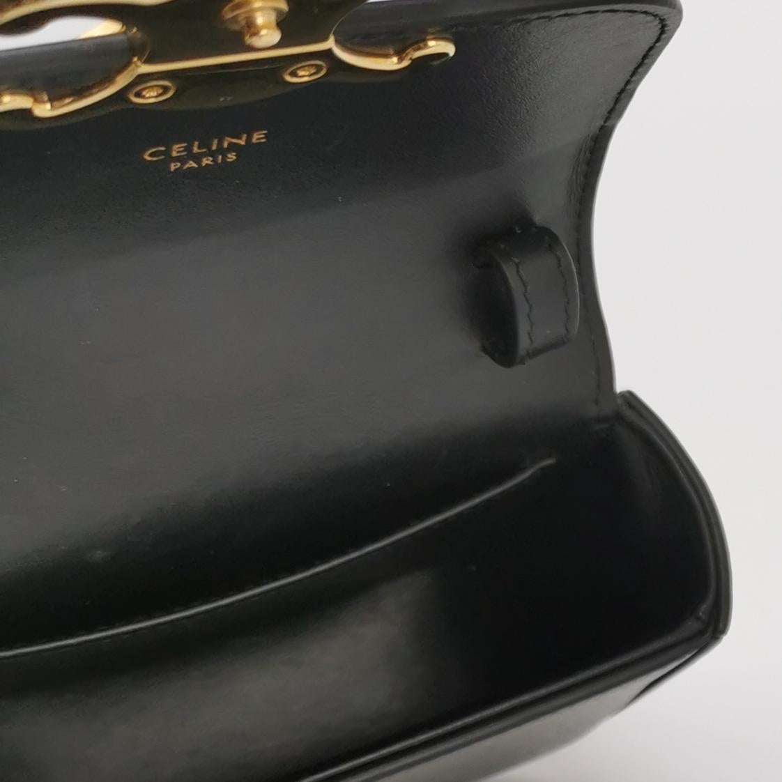 Celine - Mini Triomphe - Leather - Black - (mini)