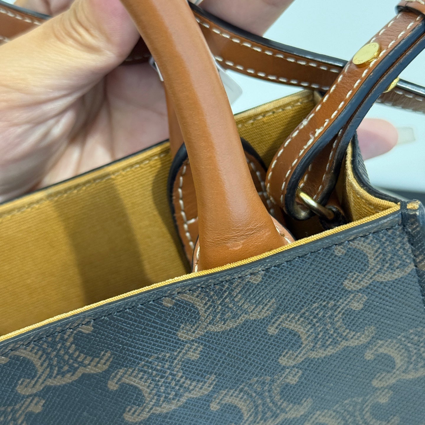 Celine - Mini Vertical Cabas - Synthetic - Brown - (mini)