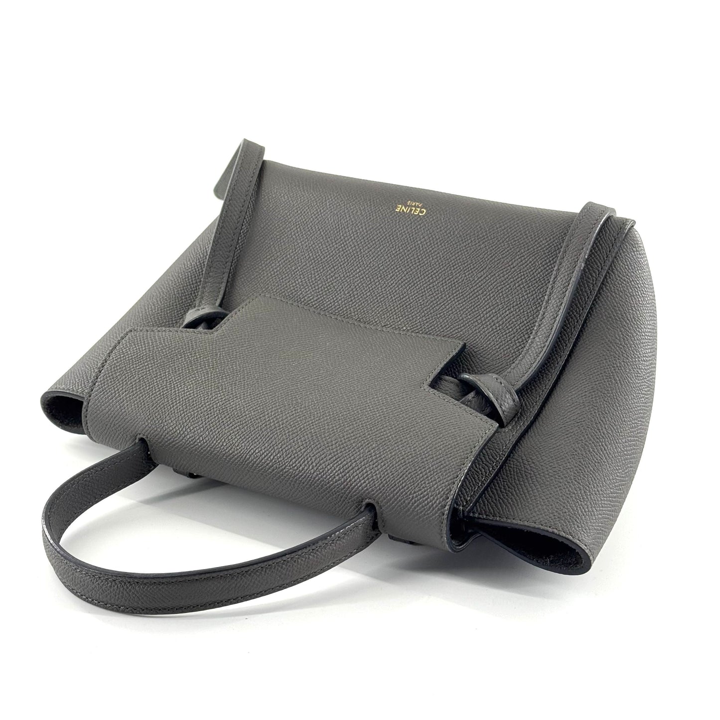 Celine - Pico Belt Bag - Grained calfskin leather - Dark Grey - (mini)