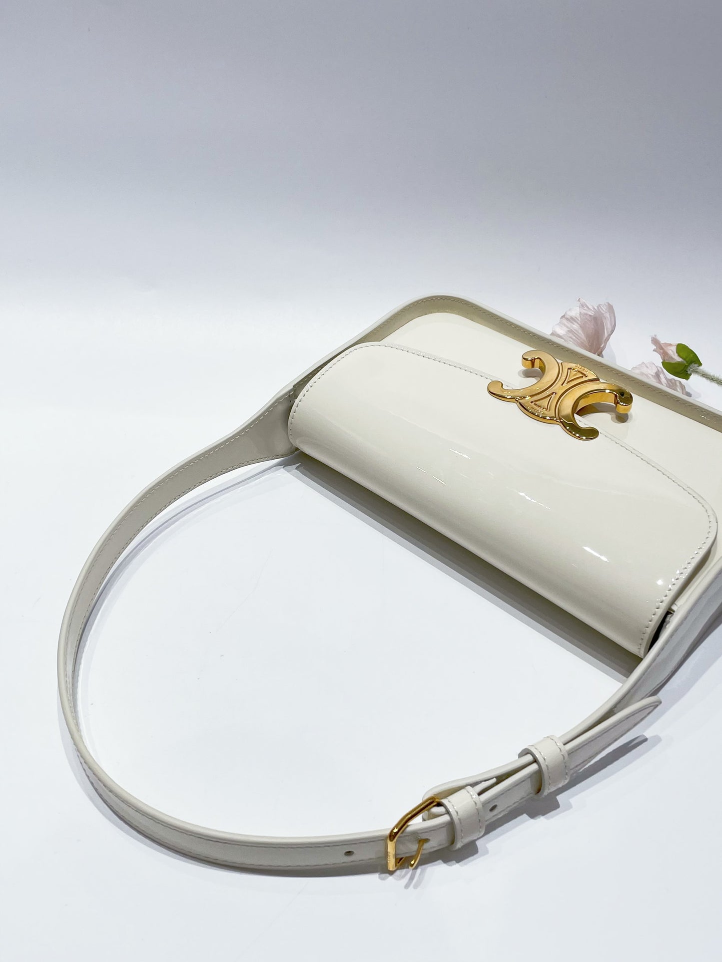 Celine - Terence - Patent leather - White - (small)