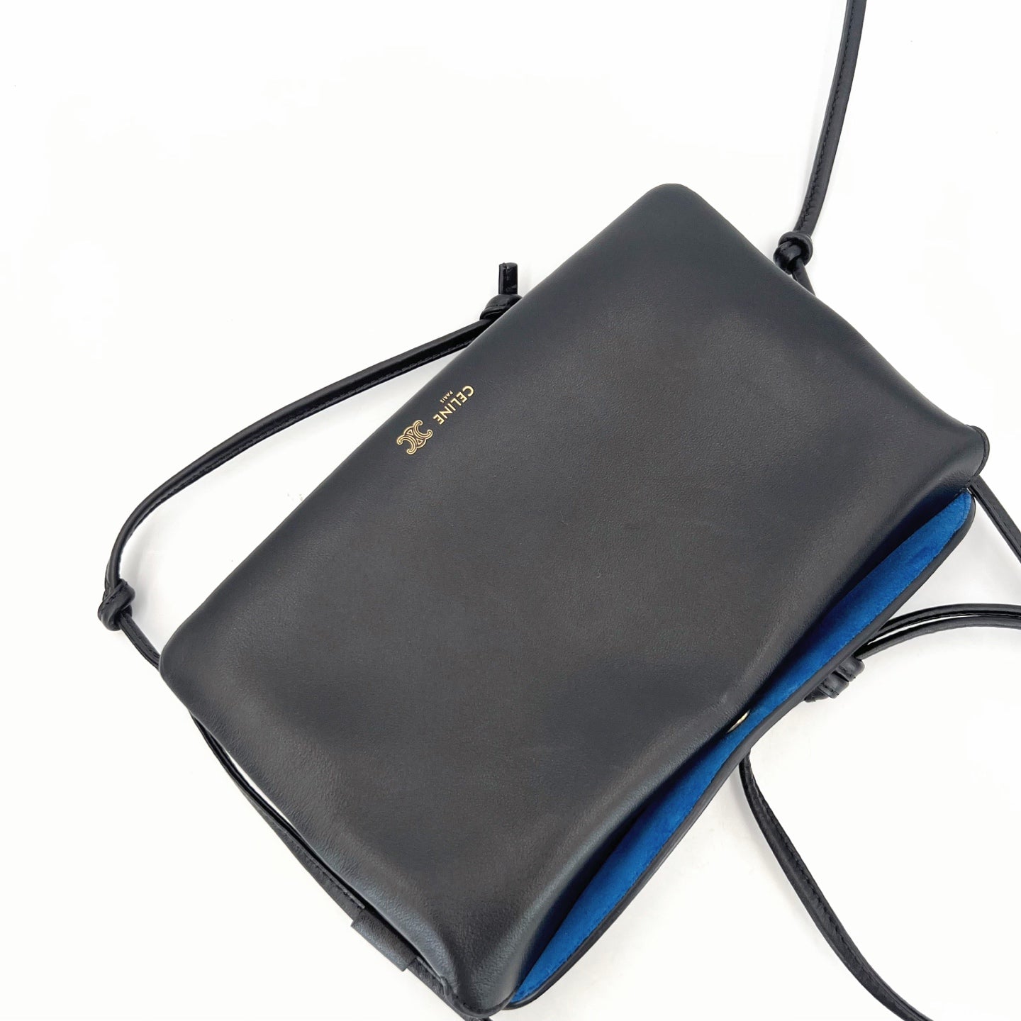 Celine - Trio Flap - Leather - Black - (small)