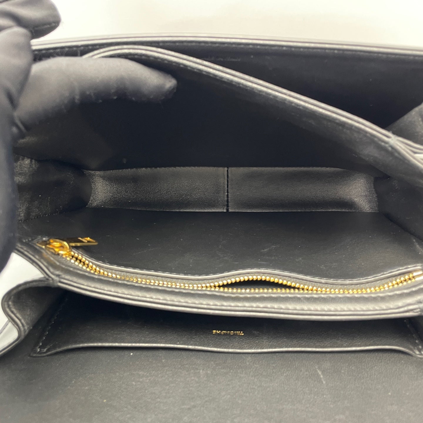 Celine - Triomphe Bag - Calfskin leather - Black - (Medium)