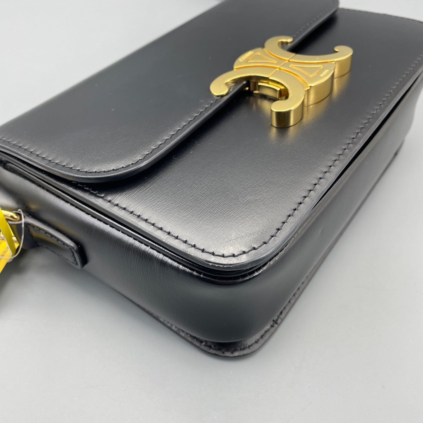 Celine - Triomphe Bag - Smooth calfskin leather - Black - (small)
