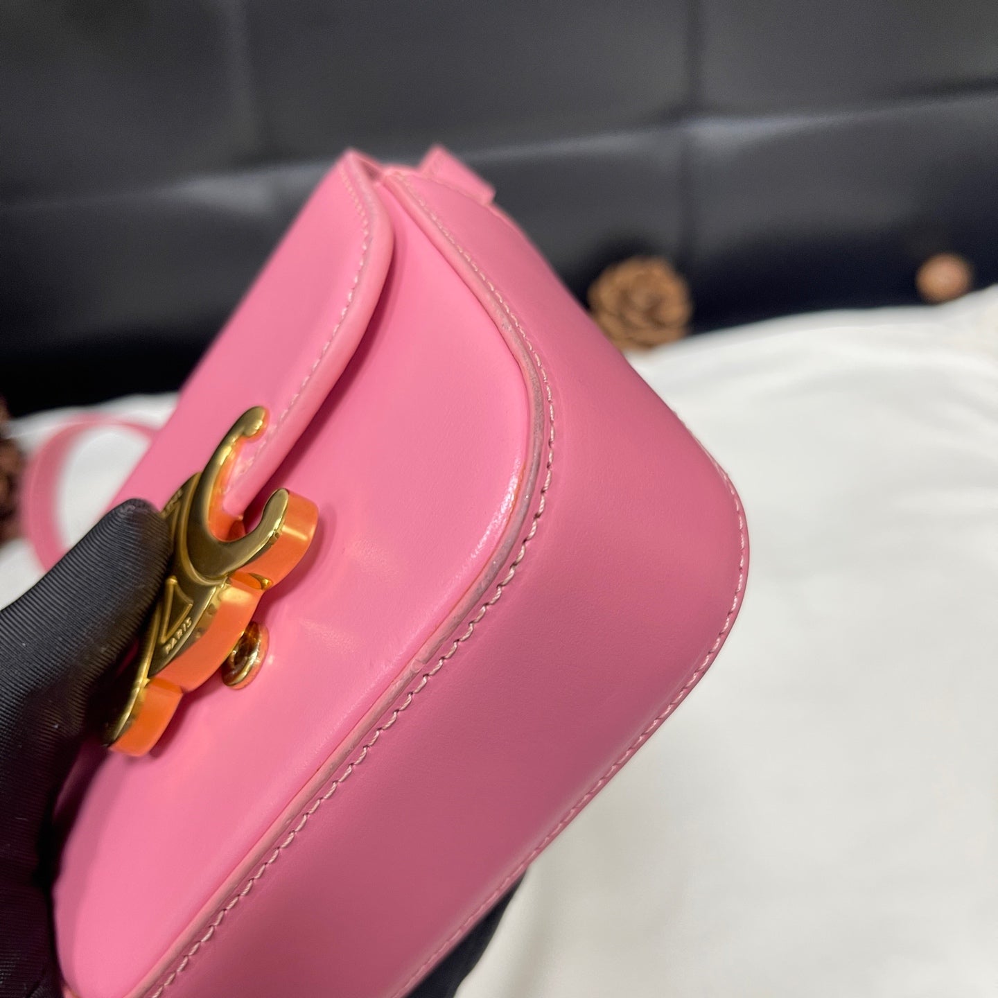 Celine - Triomphe - Leather - Pink - (mini)