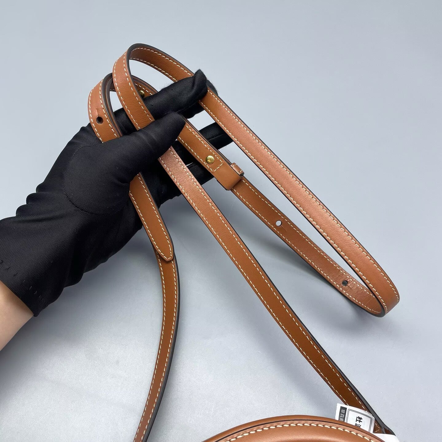 Celine - Triomphe Oval Bag - Leather - Caramel - (mini)