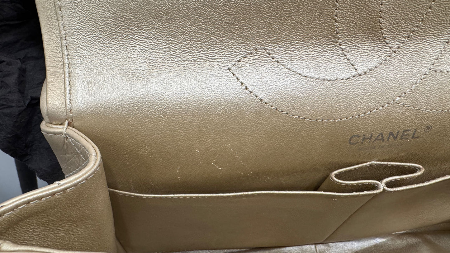 Chanel - 2.55 - Leather - Gold - (large)