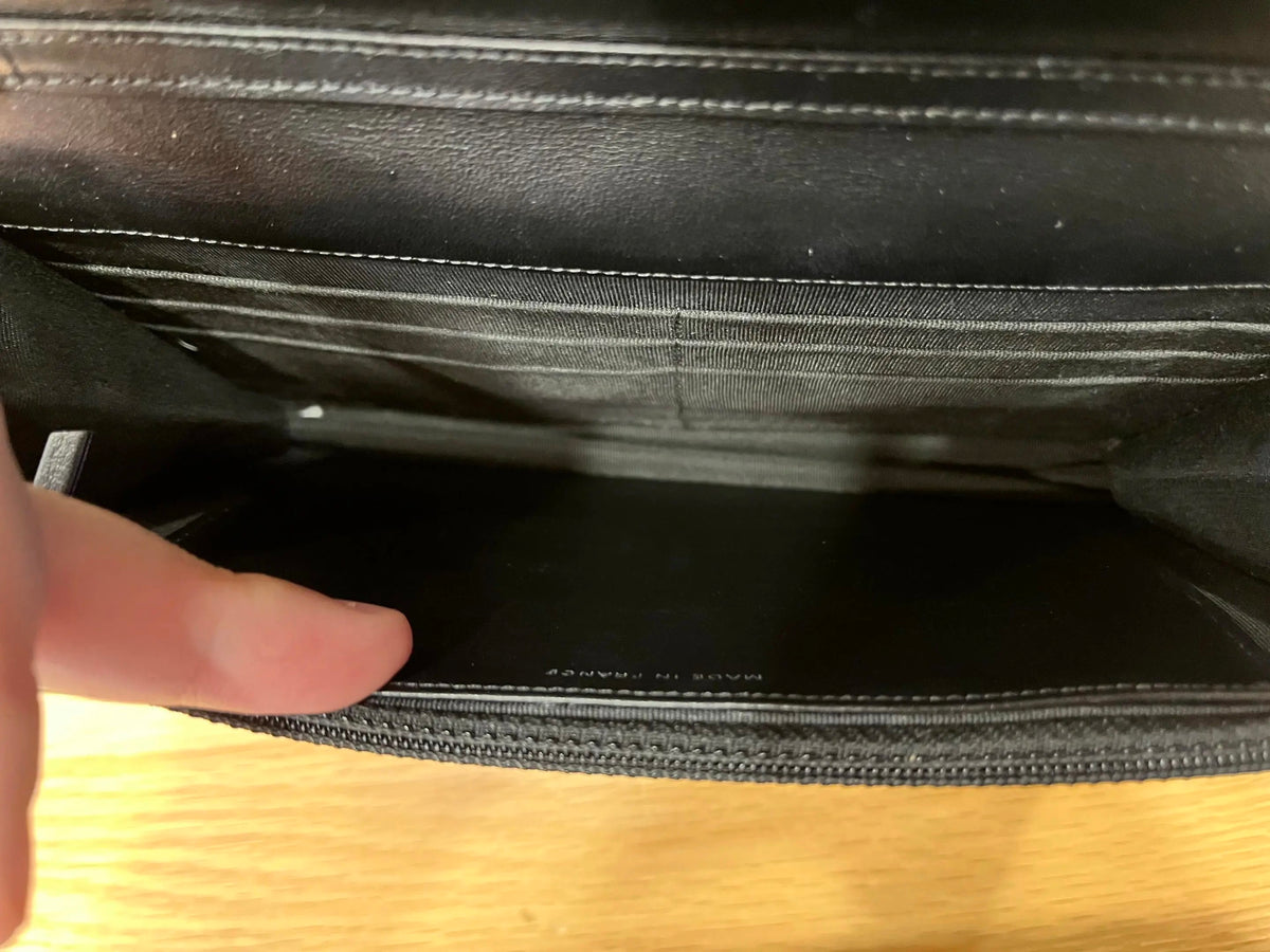 Chanel - 2.55 Wallet On Chain So Black - Patent leather - Black - (small)