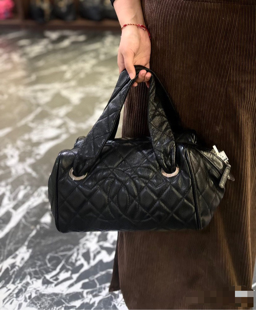 Chanel - Boston Bowling - Calfskin - Black - (medium)