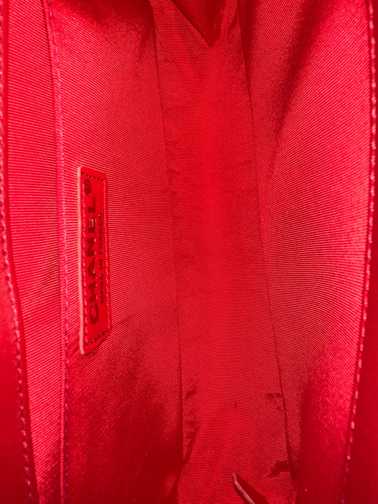 Chanel - Boy Bag - Leather - Red - (medium)