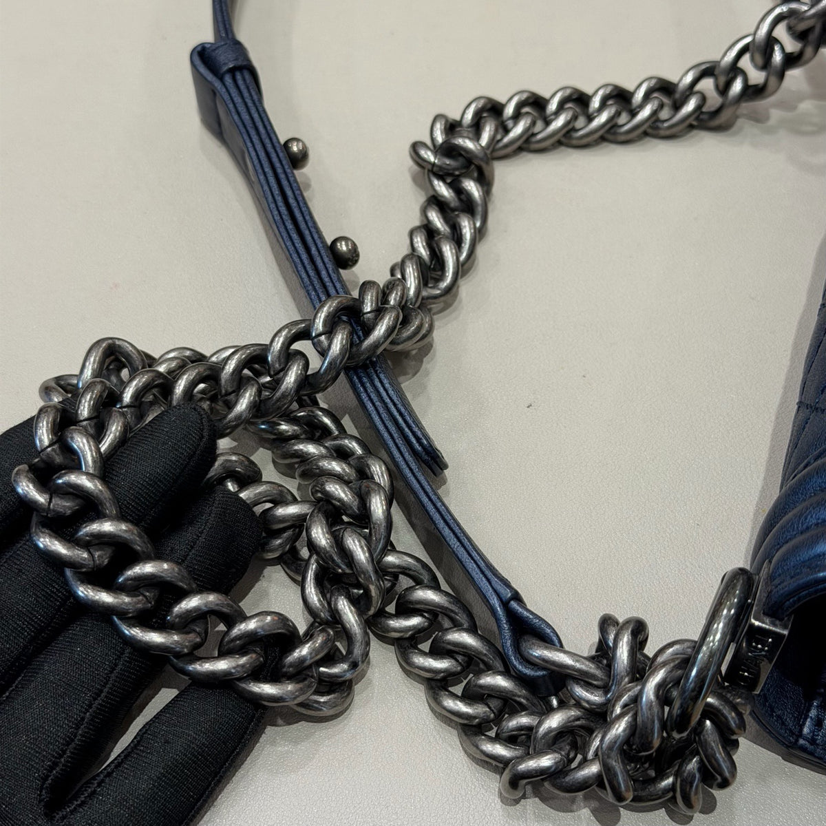Chanel - Boy Chanel Small - Leather - Blue - (Small)
