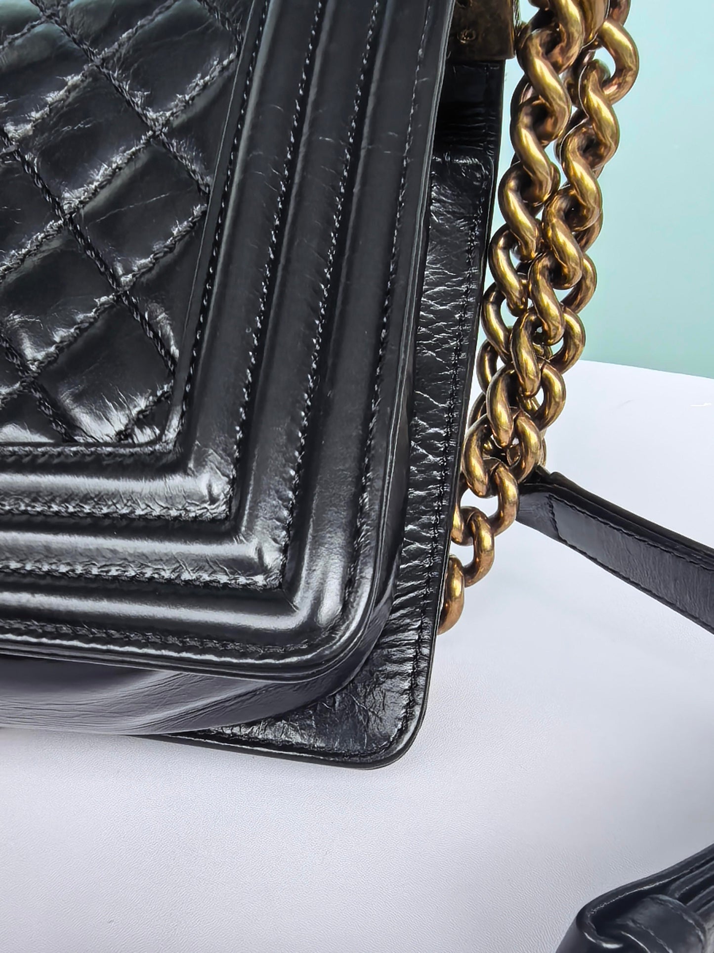 Chanel - Boy - Leather - Black - (medium)