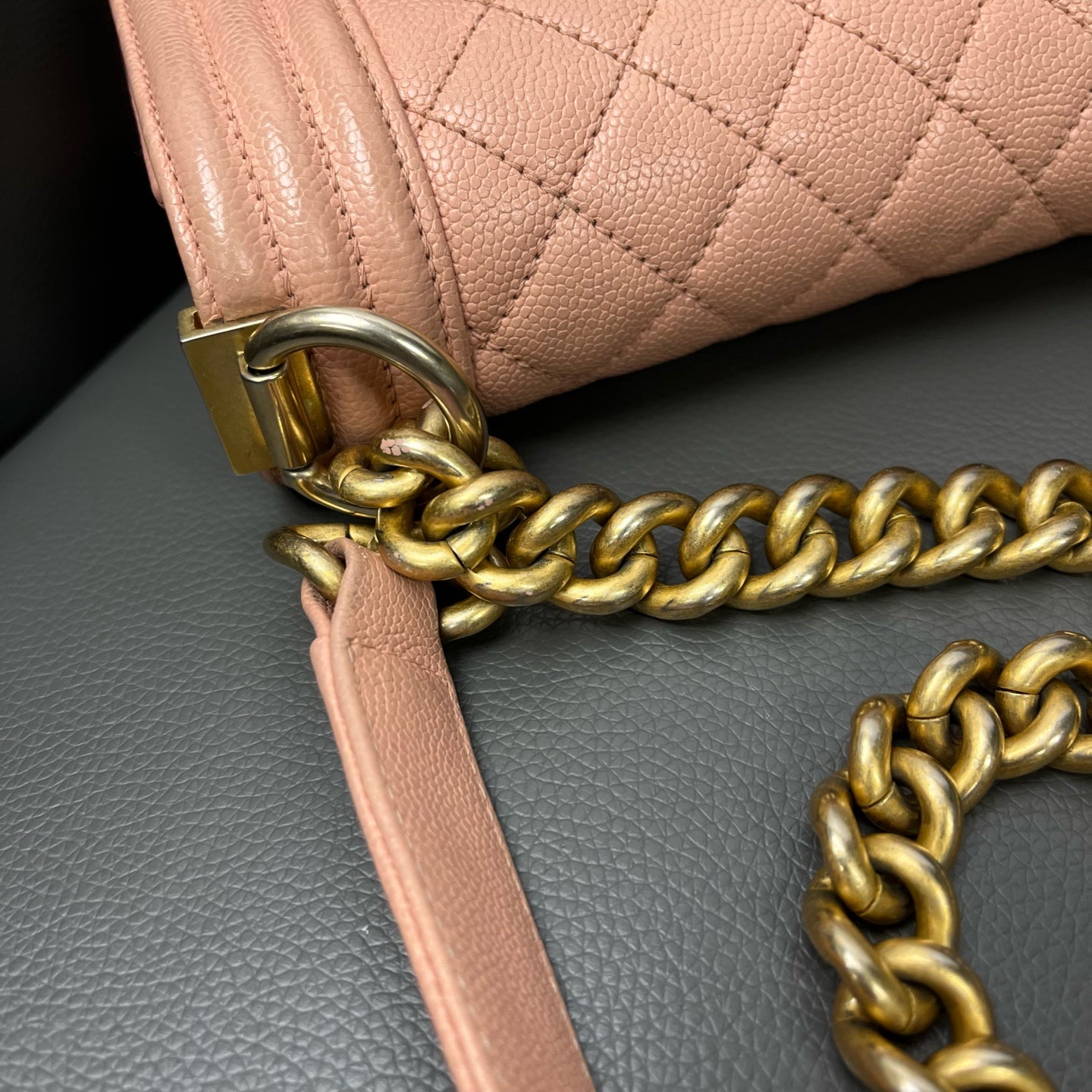 Chanel - Boy - Leather - Pink - (Small)