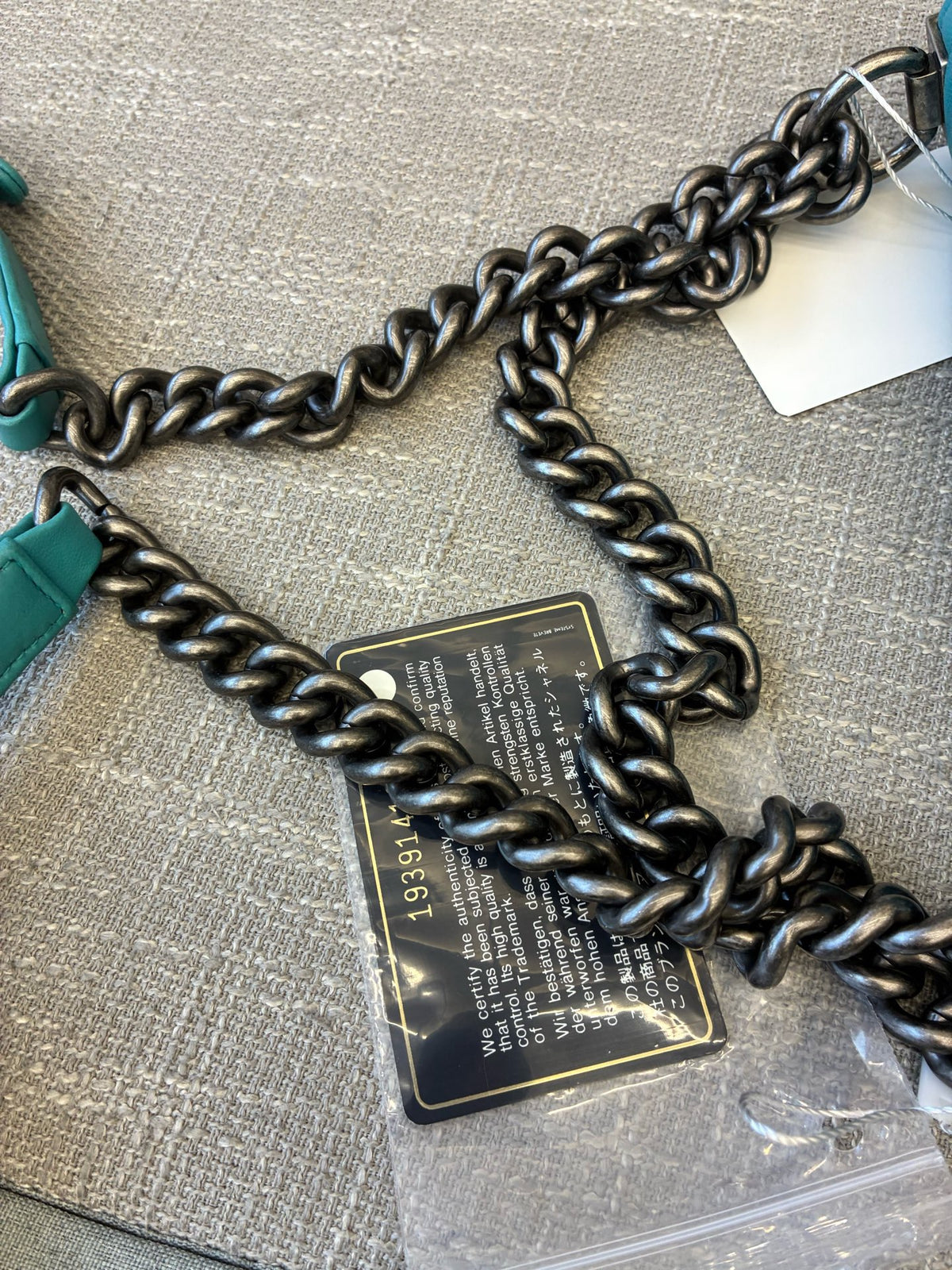 Chanel - Boy Small - Leather - Blue - (small)