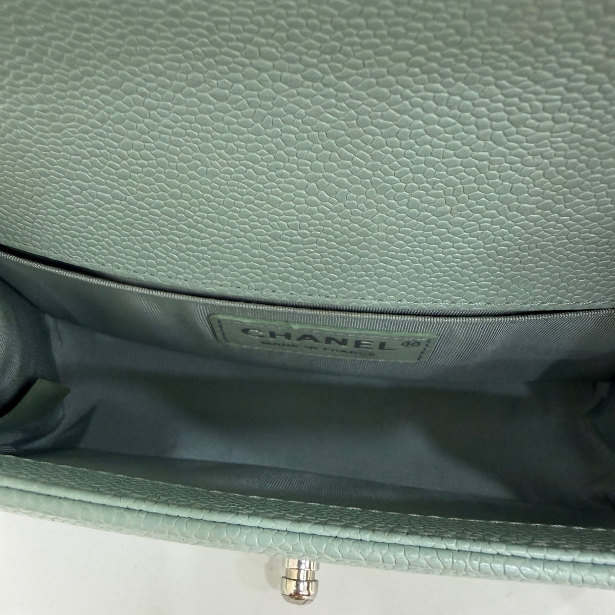 Chanel - Boy Small - Leather - Green - (Small)
