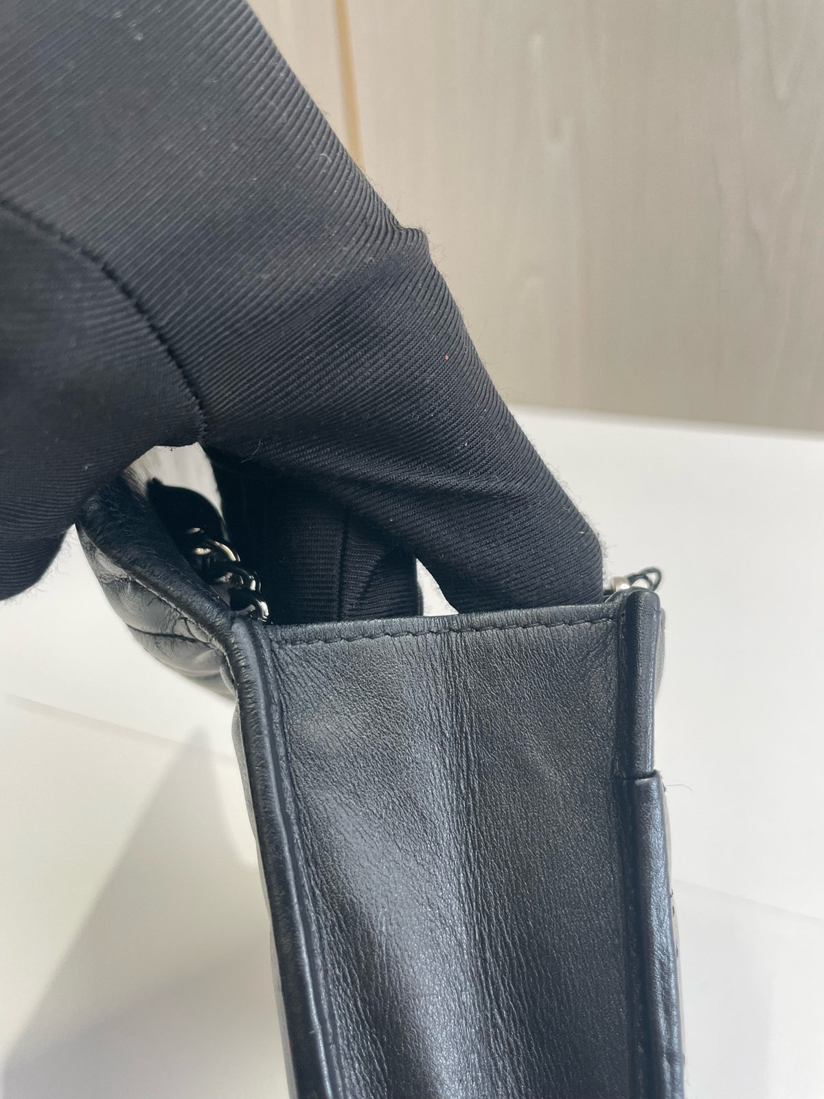 Chanel - Cambon Wallet on Chain - Leather - Black - (small)