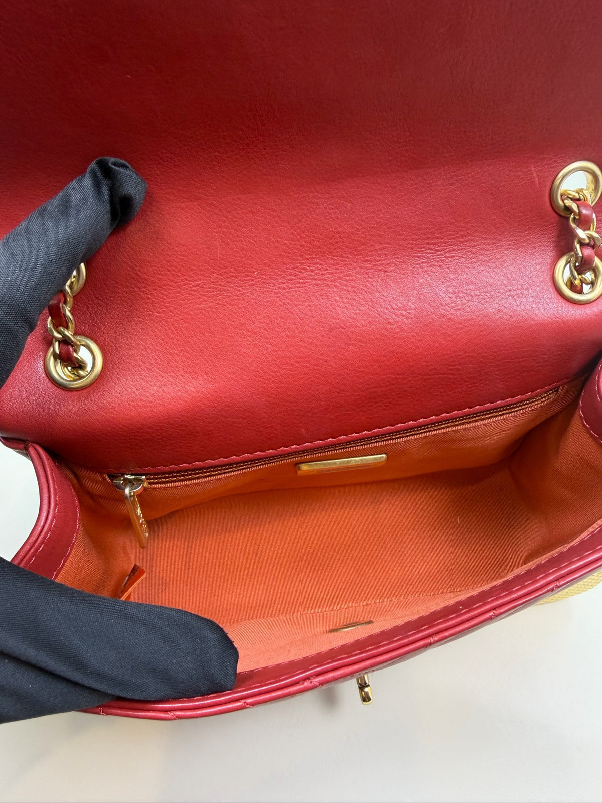 Chanel - CF - Leather - Red - (mini)