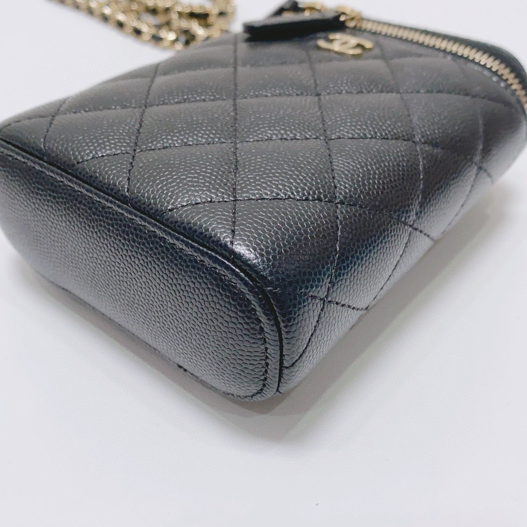 Chanel - Cigarette Case Bag - Caviar leather - Black - (mini)