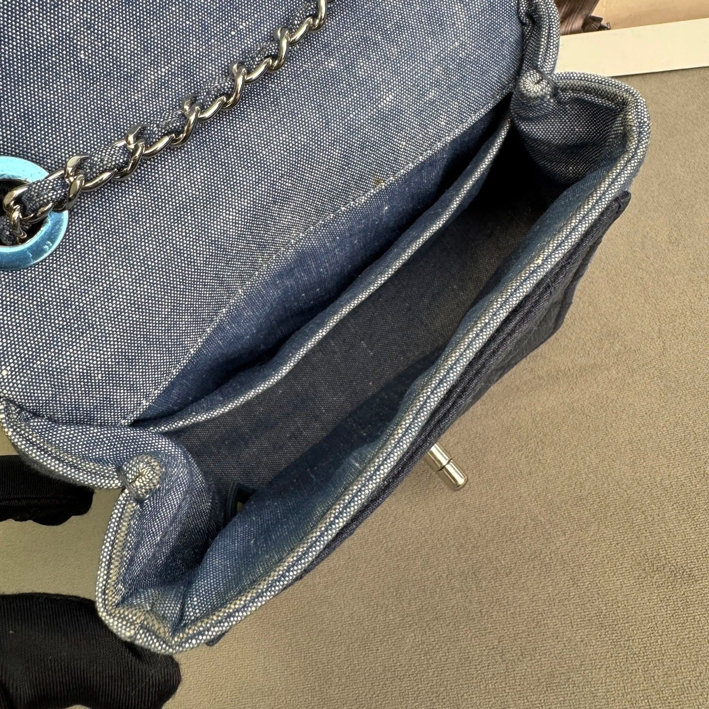 Chanel - Classic Flap - Denim - Blue - (mini)