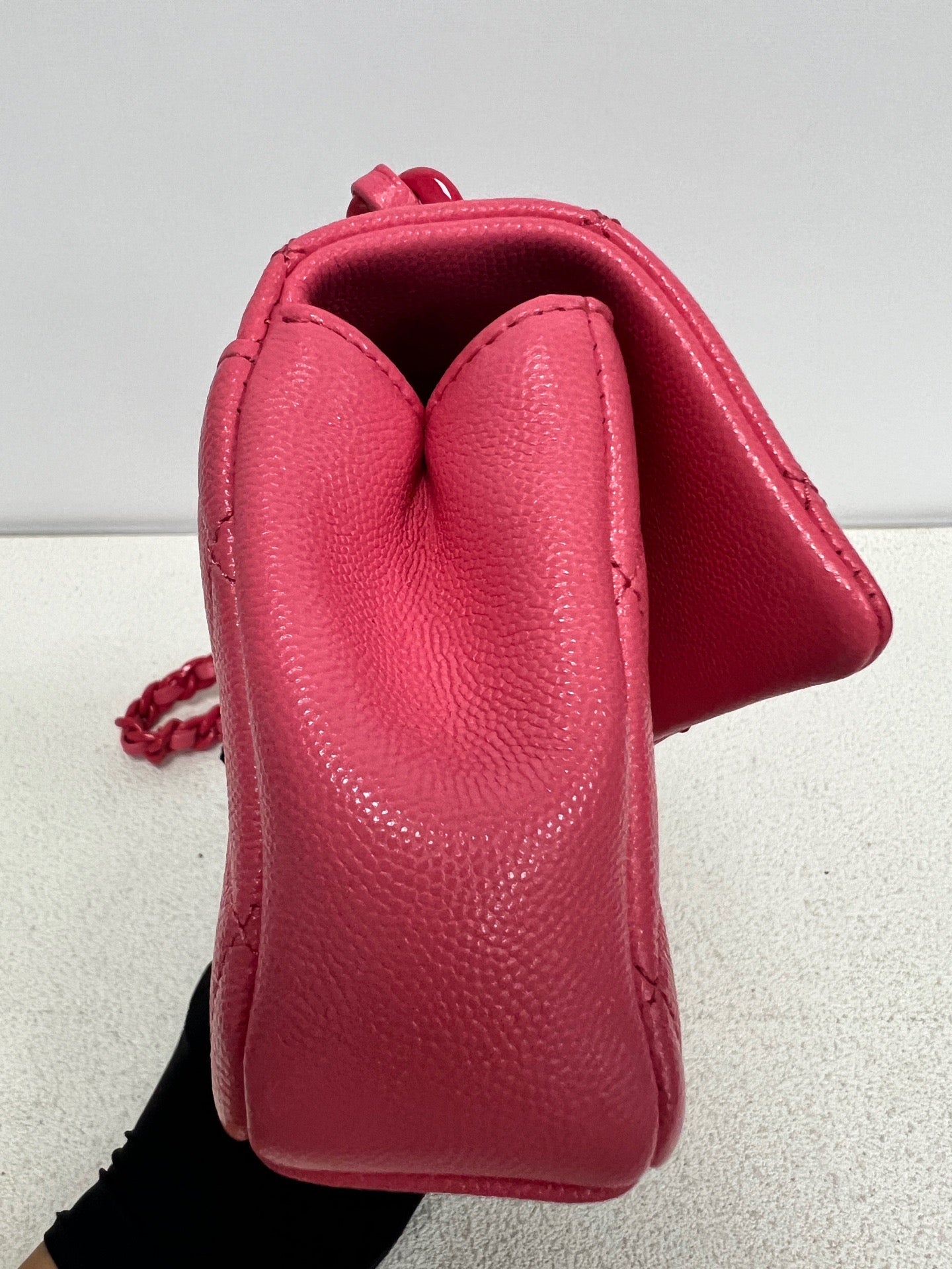 Chanel - Classic Flap - Leather - Pink - (mini)