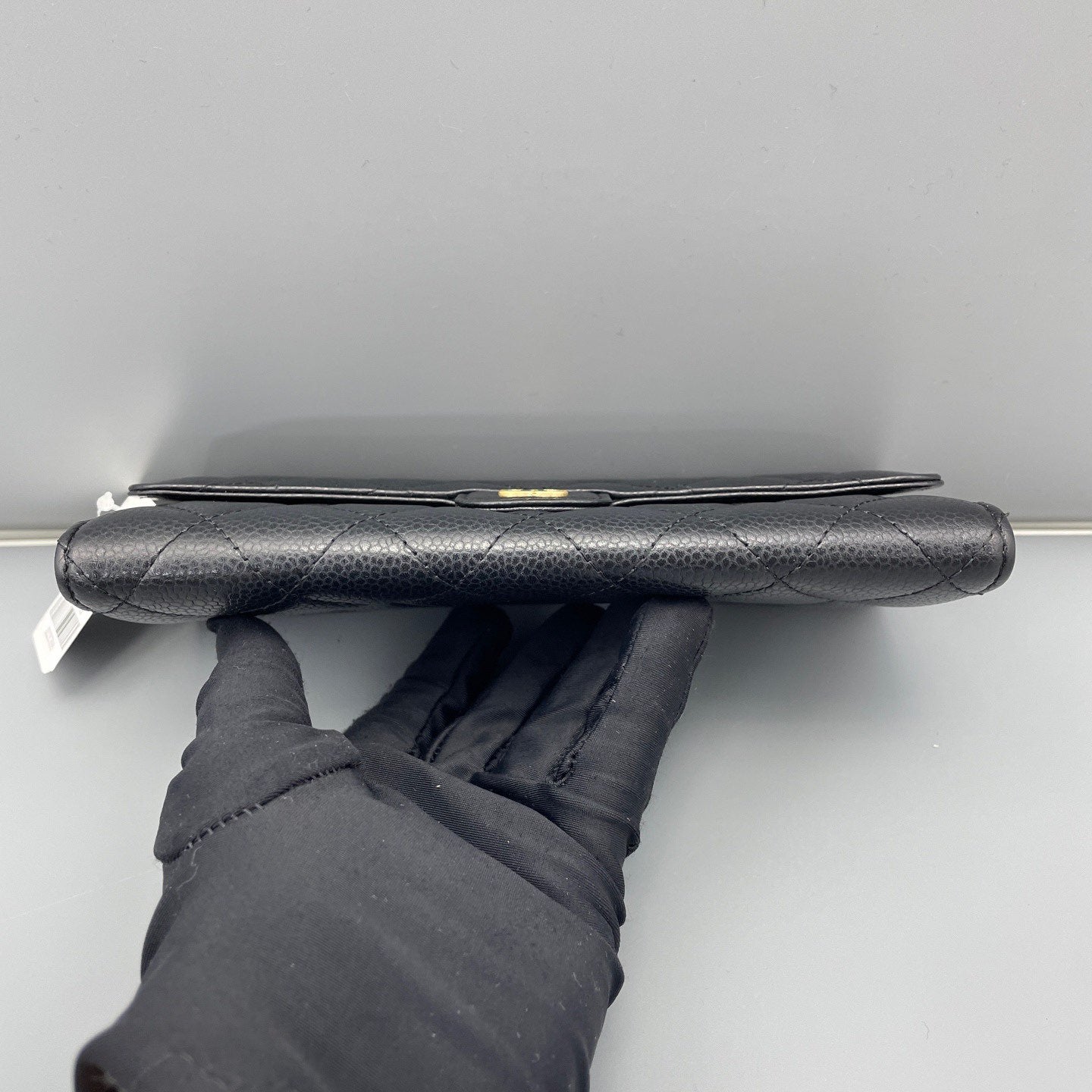 Chanel - Classic Flap Long Wallet - Caviar leather - Black with Gold-Tone Hardware