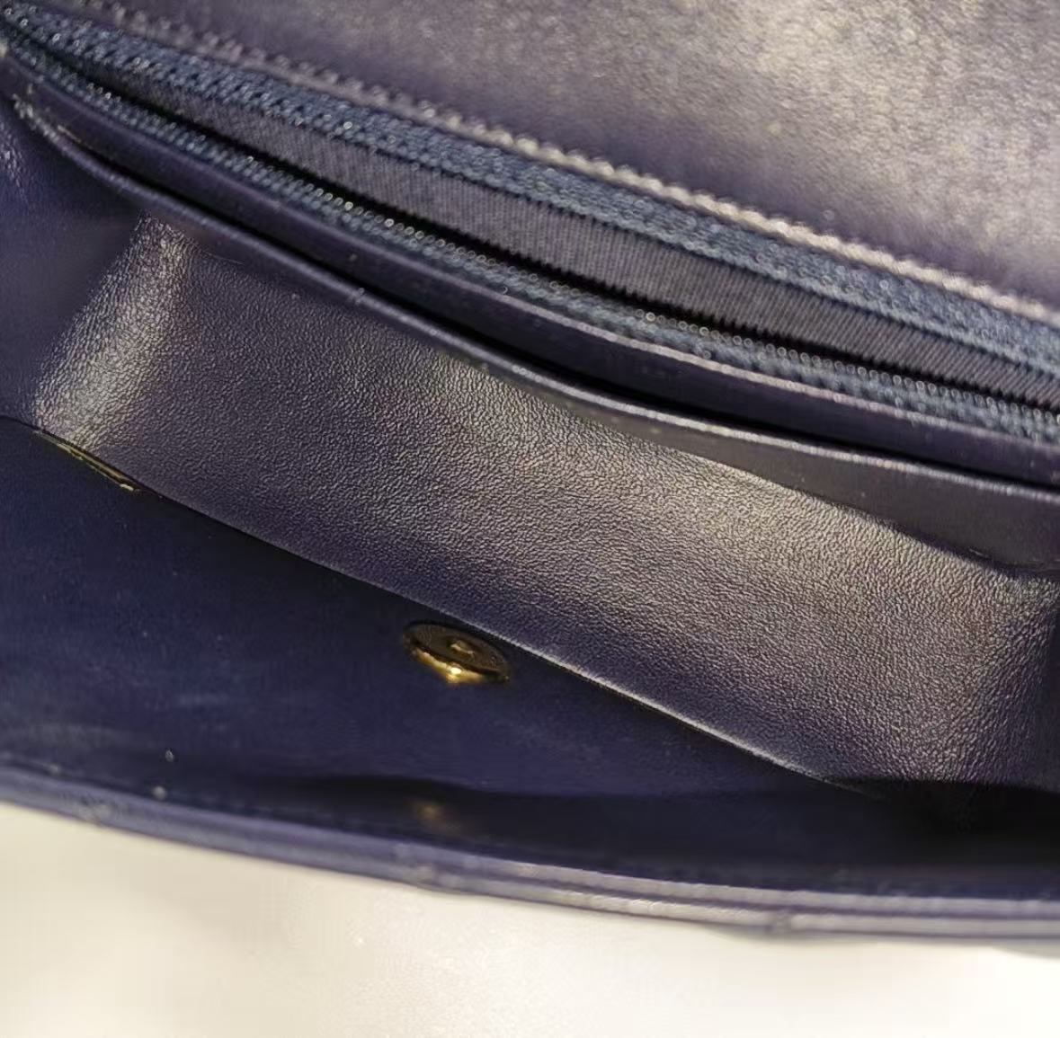 Chanel - Classic Flap Mini - Lambskin leather - Navy - (mini)