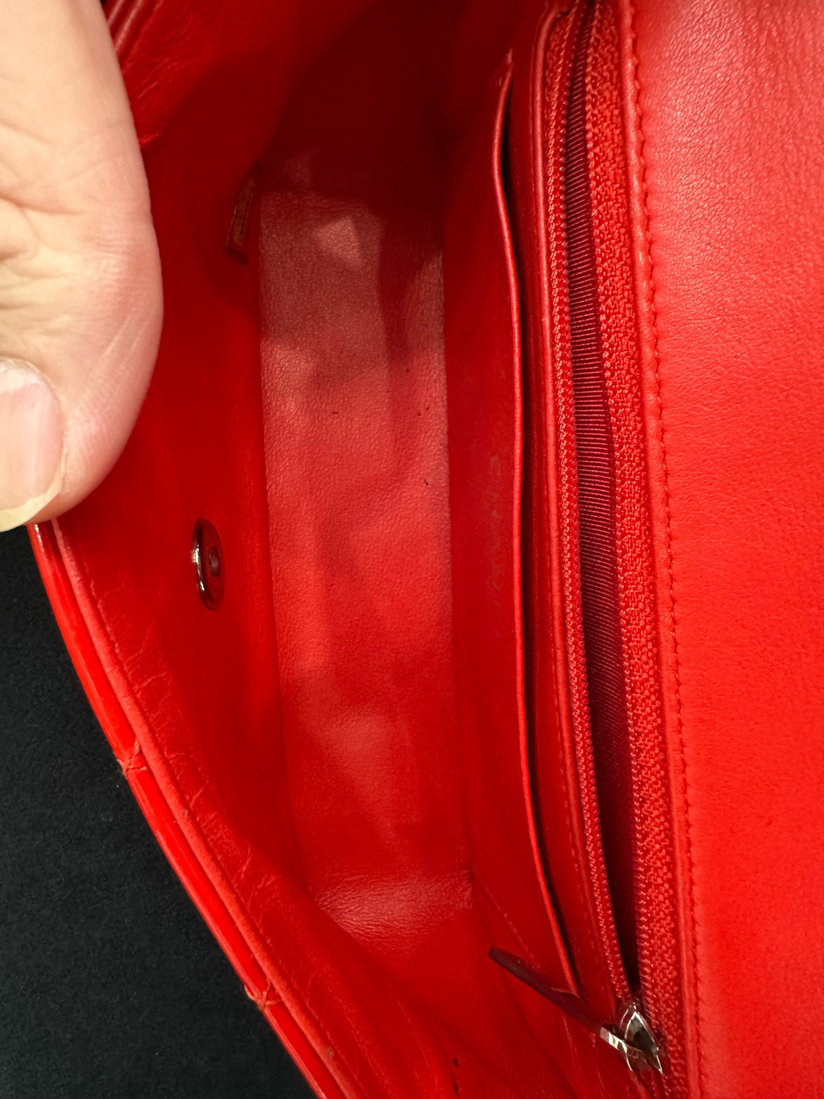 Chanel - Classic Flap - Patent leather - Red - (mini)