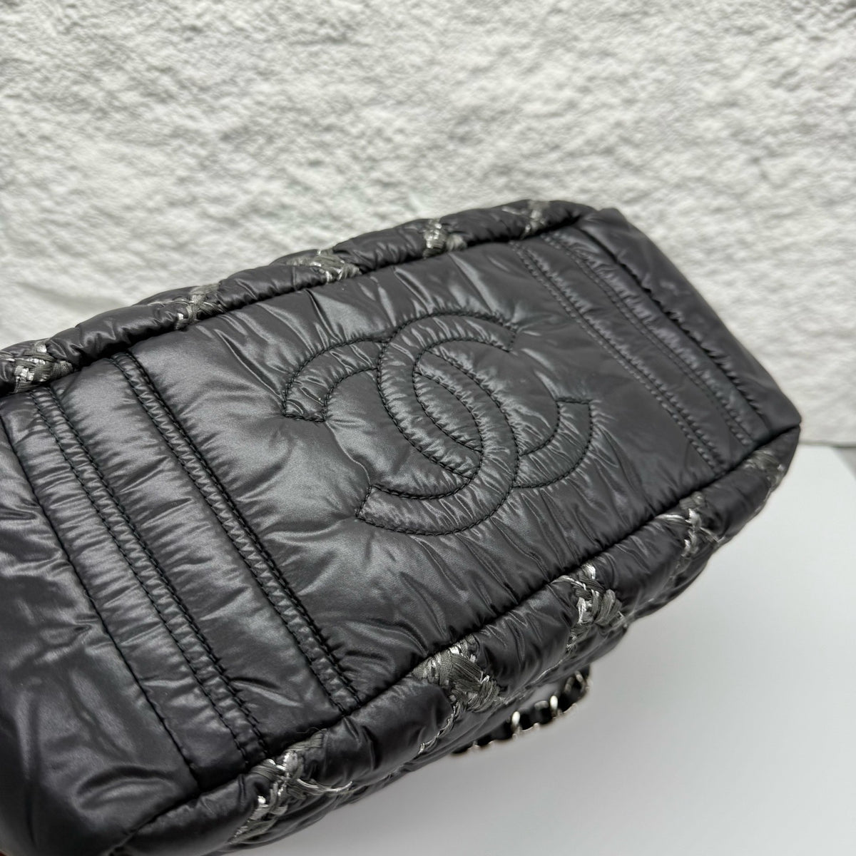 Chanel - Coco Cocoon Bowling Bag - Synthetic - Black - (medium)