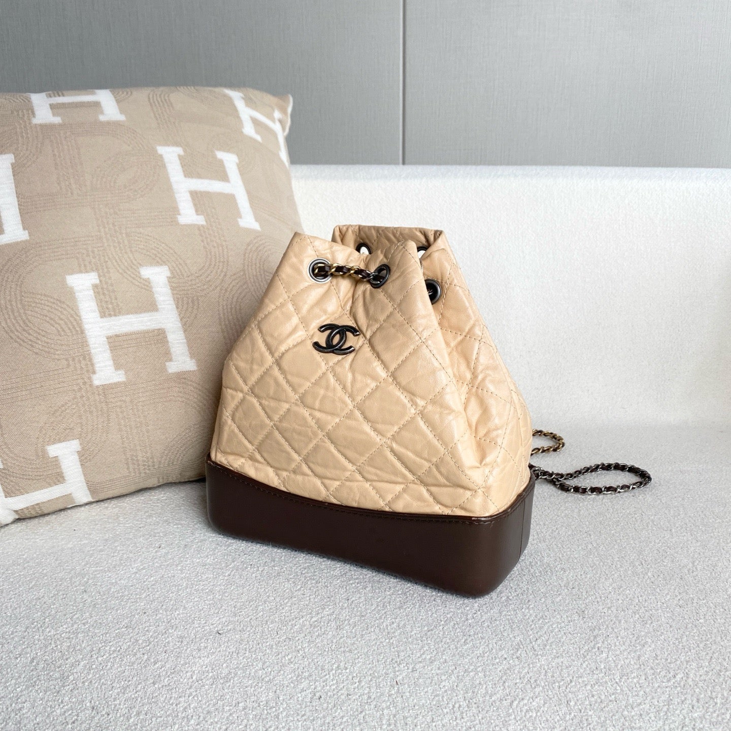 Chanel - Gabrielle Backpack - Leather - Multicolour - (Small)