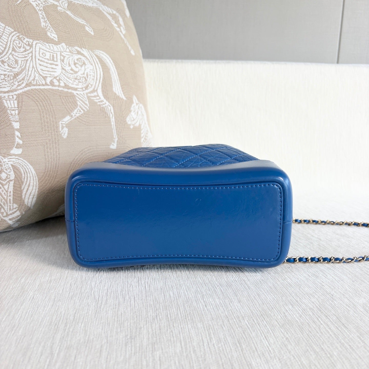 Chanel - Gabrielle Hobo Backpack - Leather - Blue - (small)