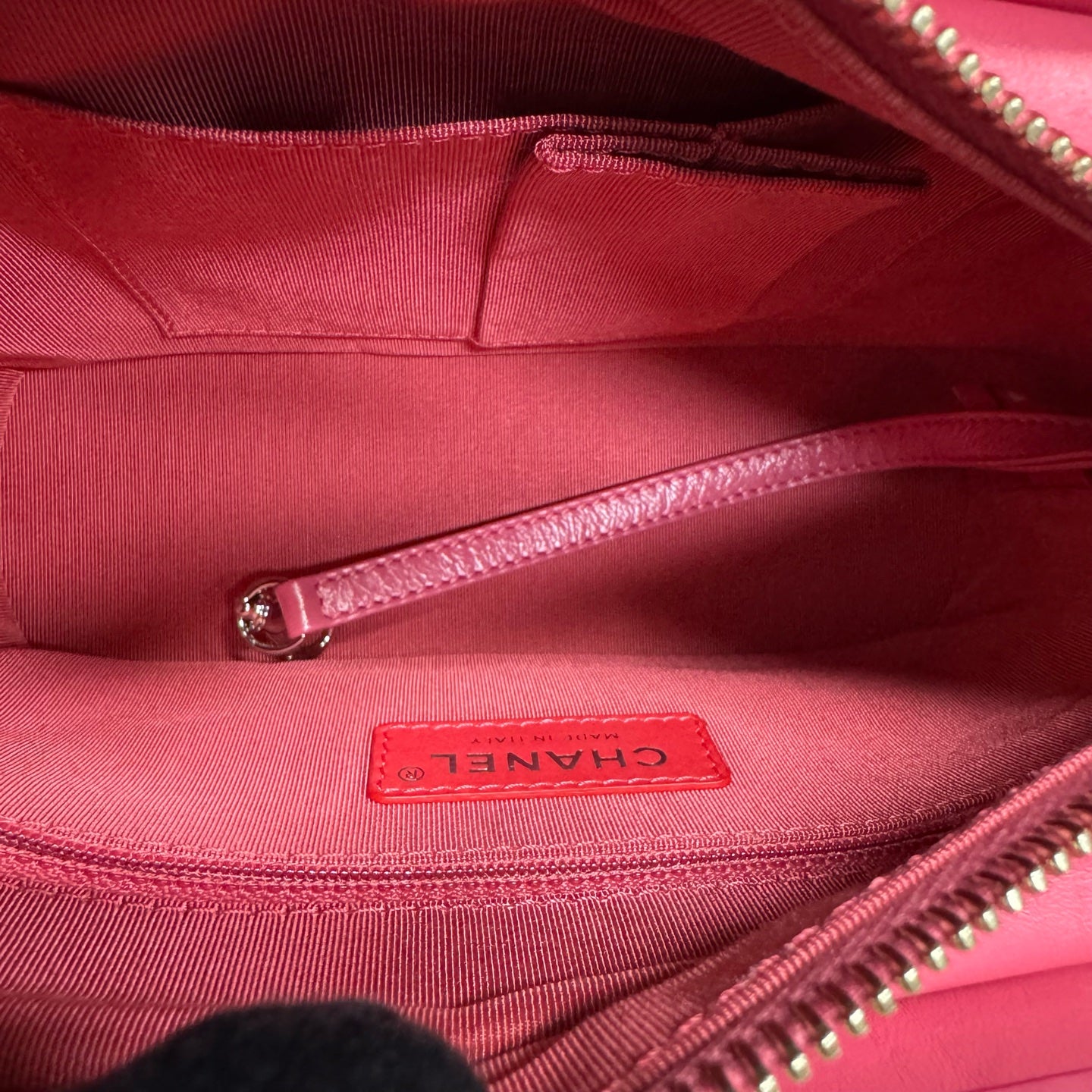 Chanel - Gabrielle Hobo Bag - Aged calfskin leather - Pink - (small)