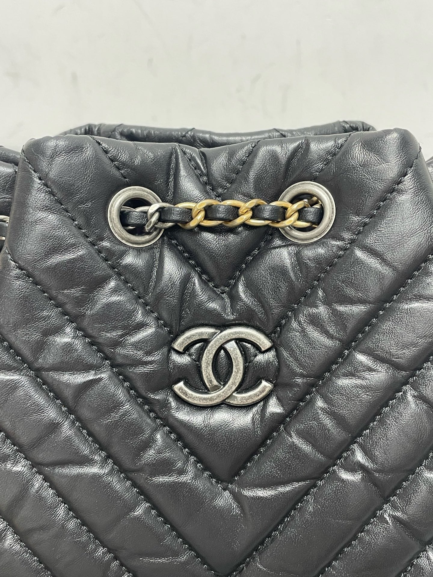 Chanel - Gabrielle - Leather - Black - (small)