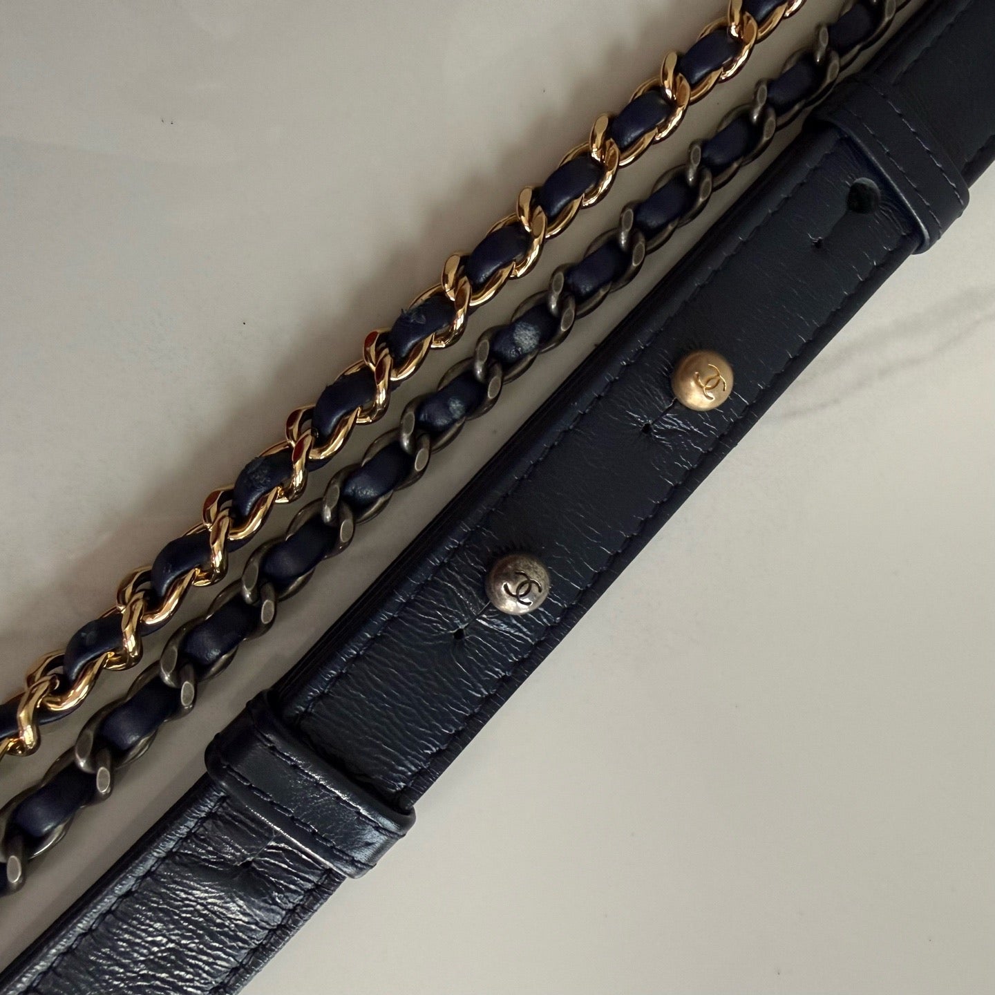 Chanel - Gabrielle - Leather - Silver - (medium)