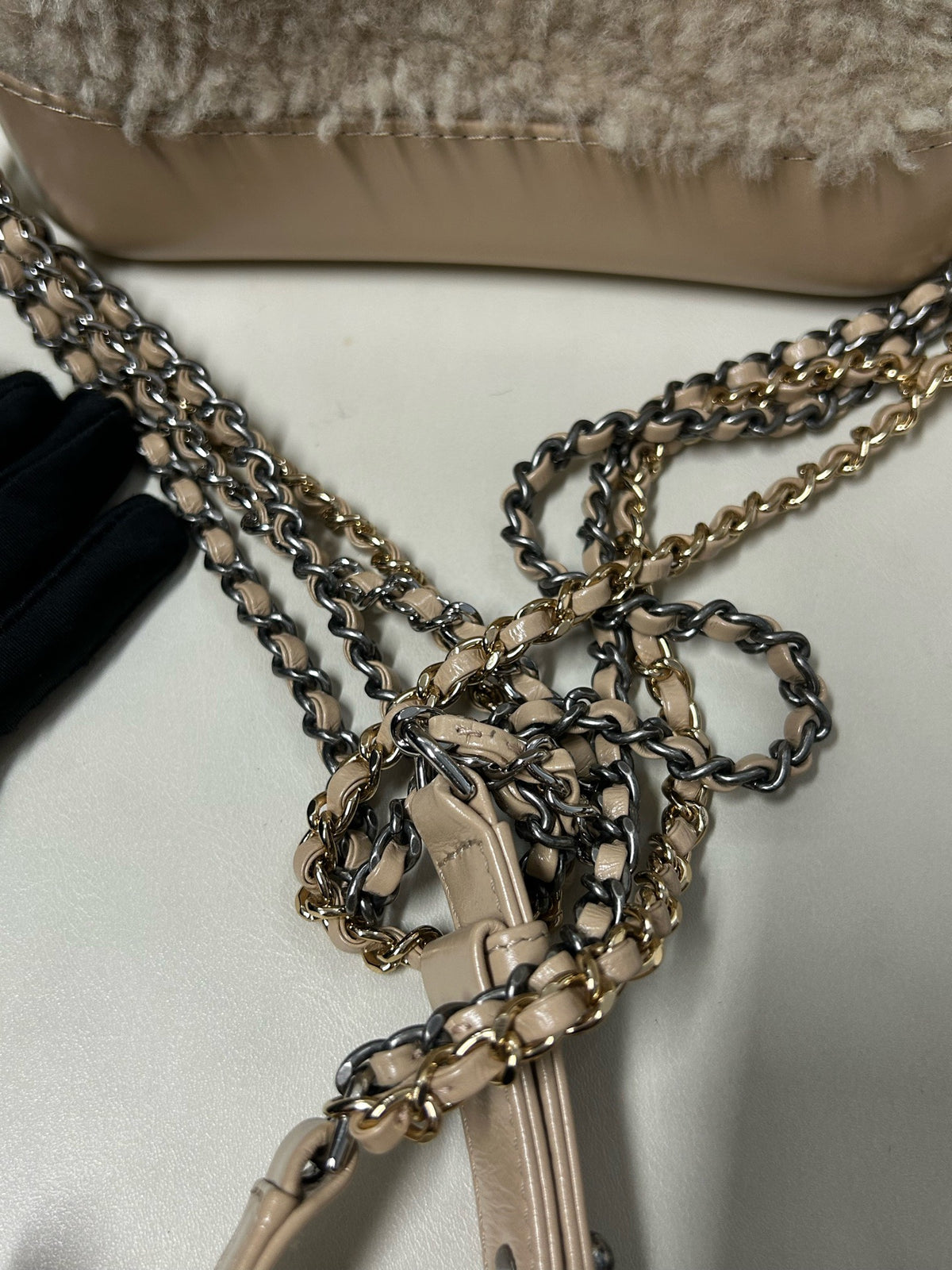Chanel - Gabrielle Small - Fur - Shearling - Beige - (small)