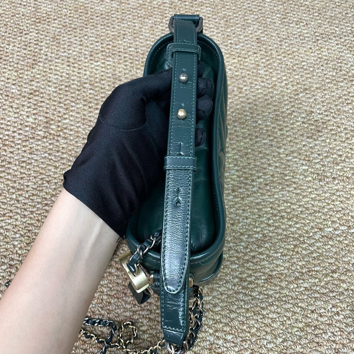 Chanel - Gabrielle Small - Leather - Green - (Small)