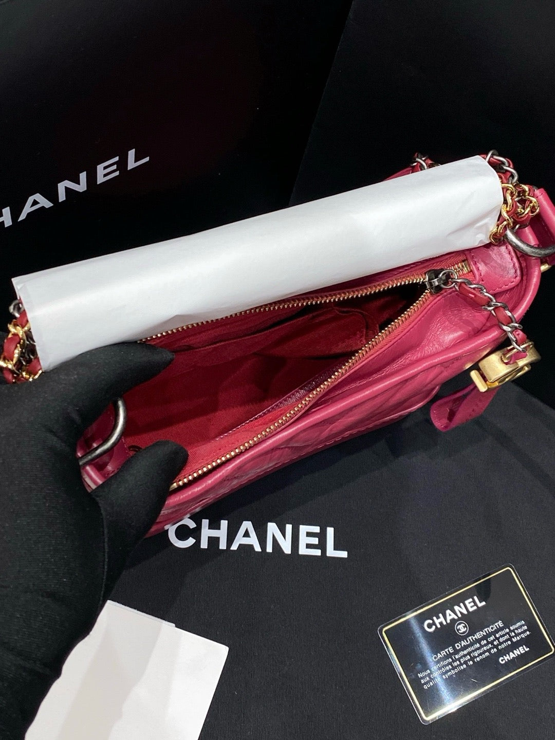 Chanel - Gabrielle Small - Leather - Pink - (small)